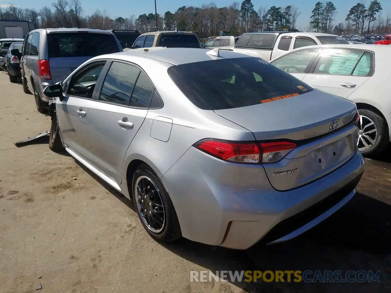 3 Photograph of a damaged car JTDEPRAE6LJ059424 TOYOTA COROLLA 2020