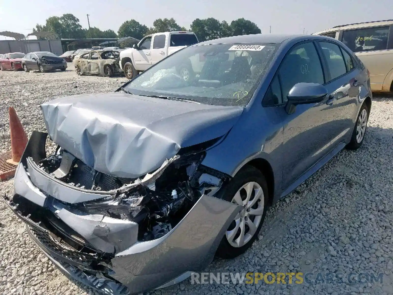 2 Photograph of a damaged car JTDEPRAE6LJ059438 TOYOTA COROLLA 2020