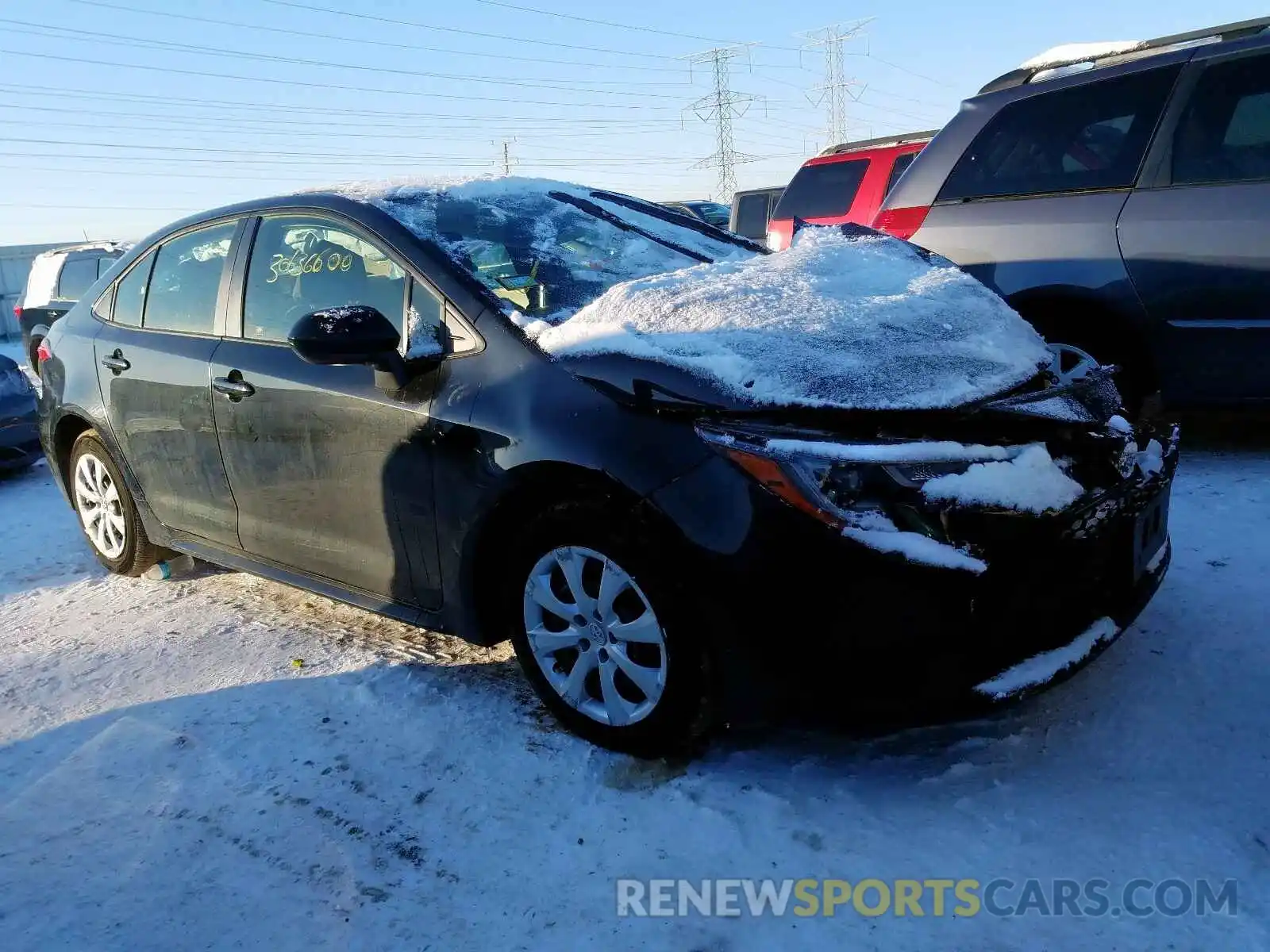 1 Photograph of a damaged car JTDEPRAE6LJ059942 TOYOTA COROLLA 2020