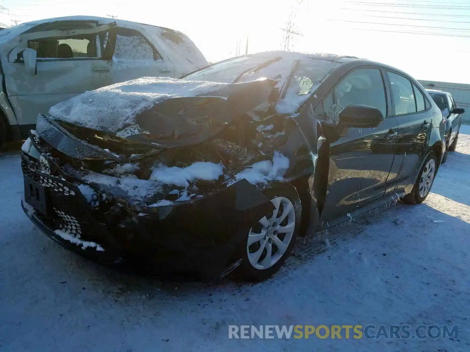 2 Photograph of a damaged car JTDEPRAE6LJ059942 TOYOTA COROLLA 2020