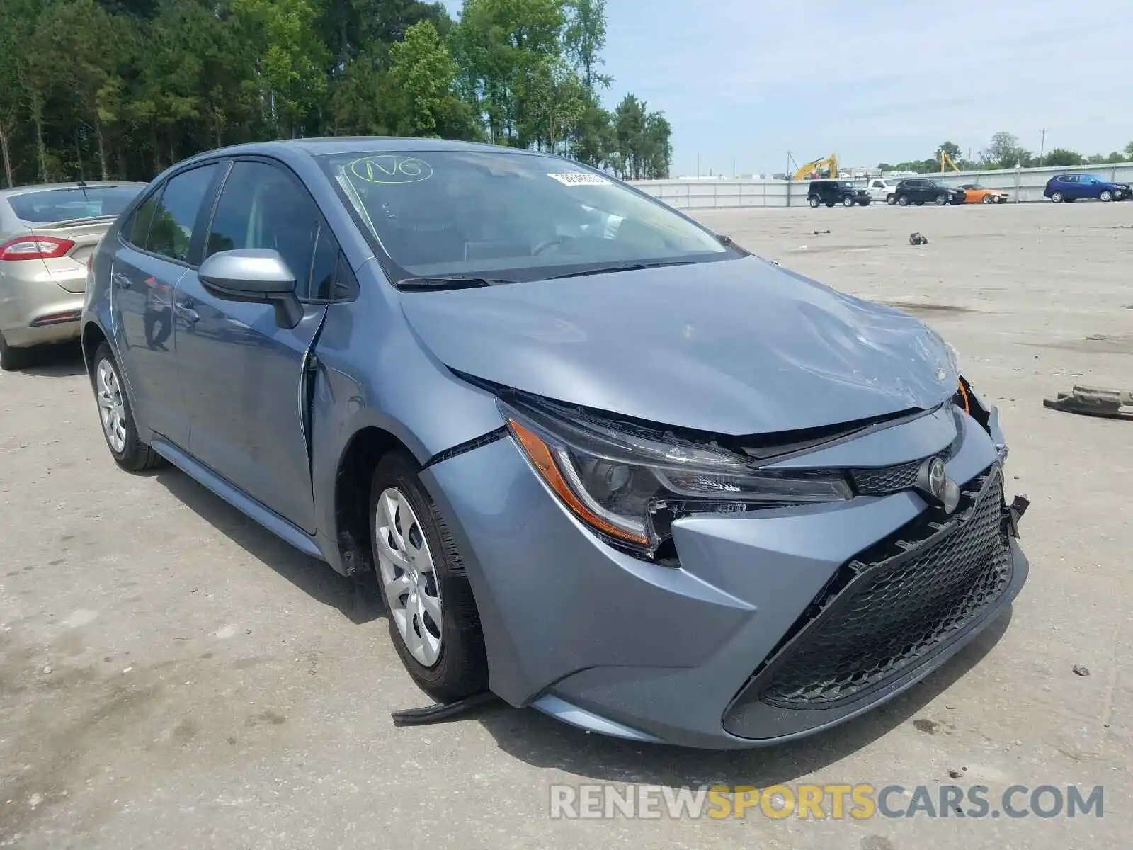 1 Photograph of a damaged car JTDEPRAE6LJ060217 TOYOTA COROLLA 2020