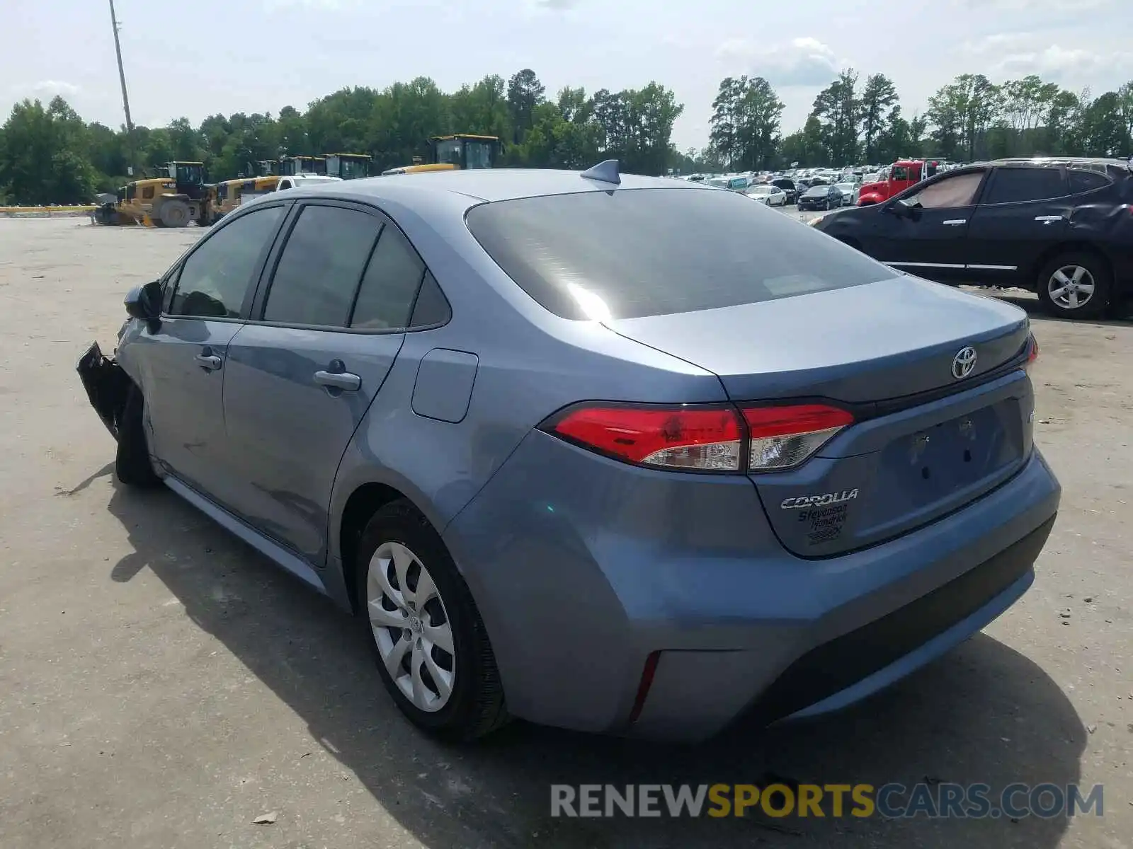 3 Photograph of a damaged car JTDEPRAE6LJ060217 TOYOTA COROLLA 2020