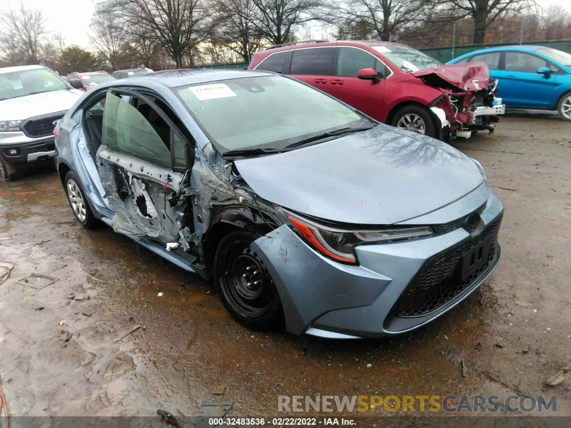 1 Photograph of a damaged car JTDEPRAE6LJ060539 TOYOTA COROLLA 2020