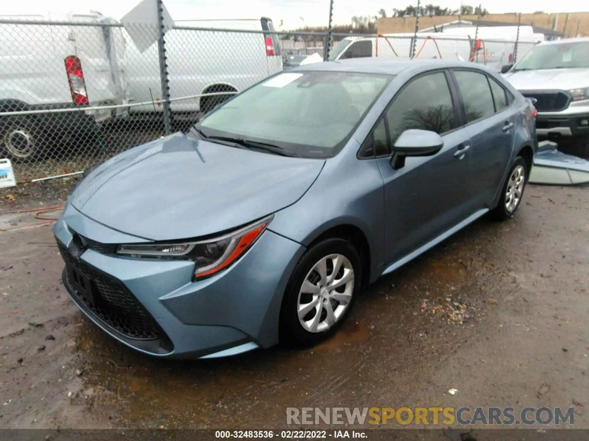 2 Photograph of a damaged car JTDEPRAE6LJ060539 TOYOTA COROLLA 2020