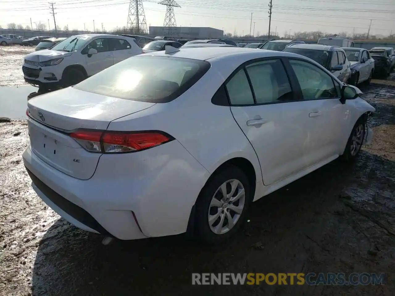 4 Photograph of a damaged car JTDEPRAE6LJ060587 TOYOTA COROLLA 2020