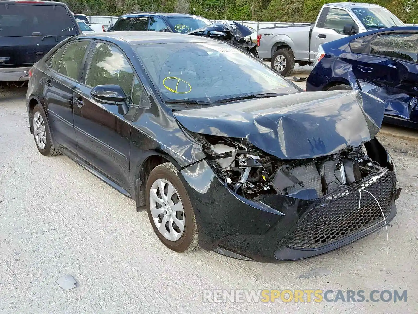 1 Photograph of a damaged car JTDEPRAE6LJ060623 TOYOTA COROLLA 2020