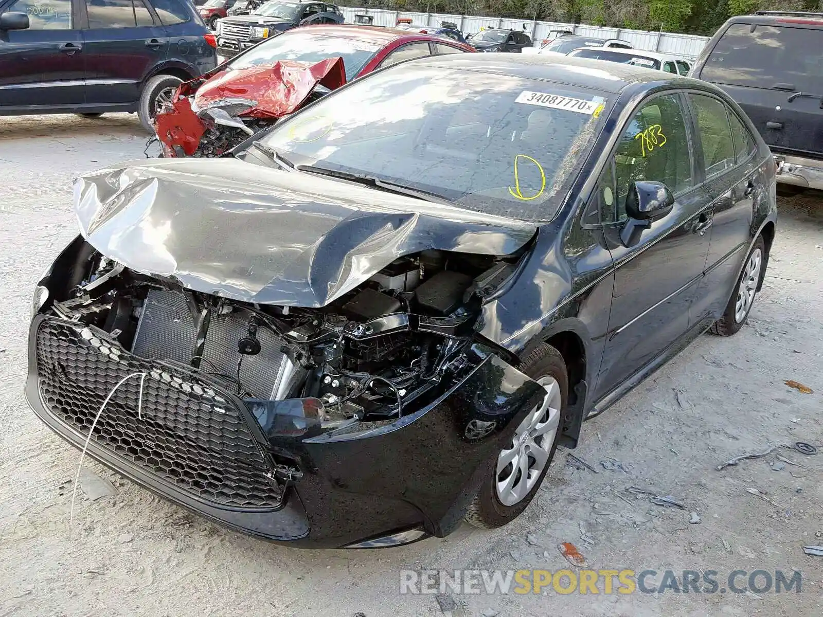 2 Photograph of a damaged car JTDEPRAE6LJ060623 TOYOTA COROLLA 2020