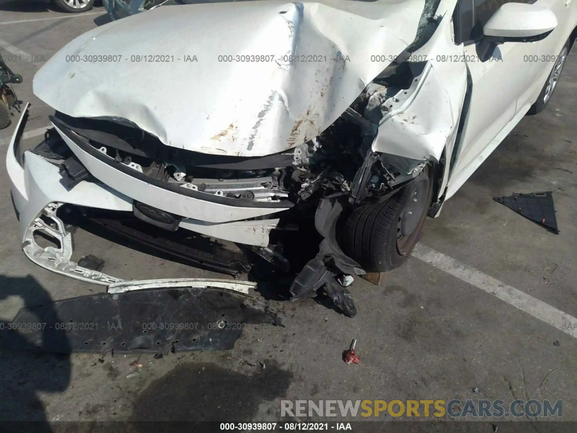 6 Photograph of a damaged car JTDEPRAE6LJ060895 TOYOTA COROLLA 2020