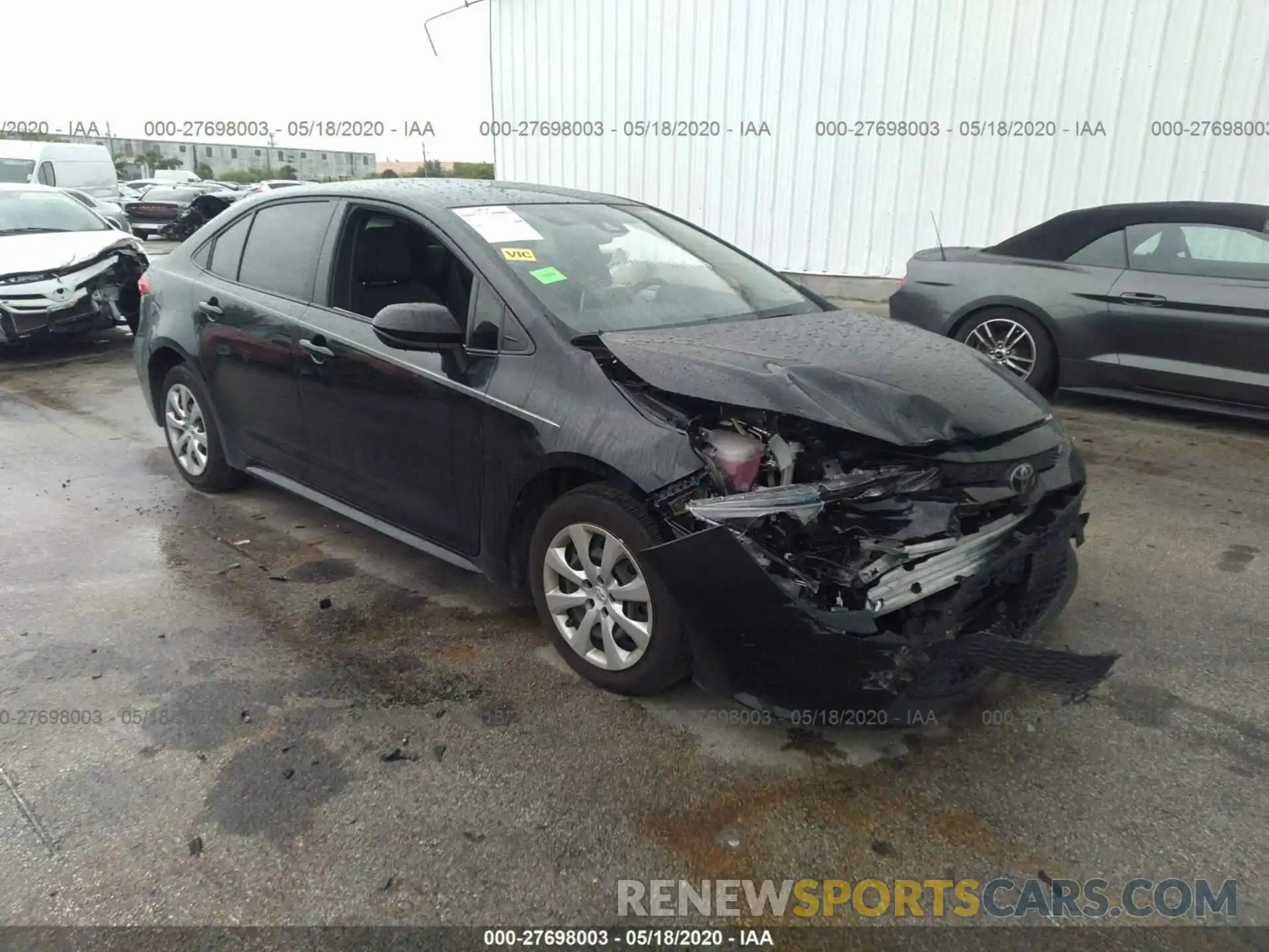 1 Photograph of a damaged car JTDEPRAE6LJ061027 TOYOTA COROLLA 2020