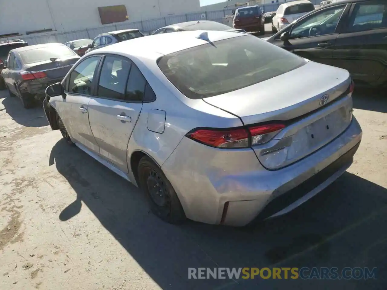 3 Photograph of a damaged car JTDEPRAE6LJ061335 TOYOTA COROLLA 2020