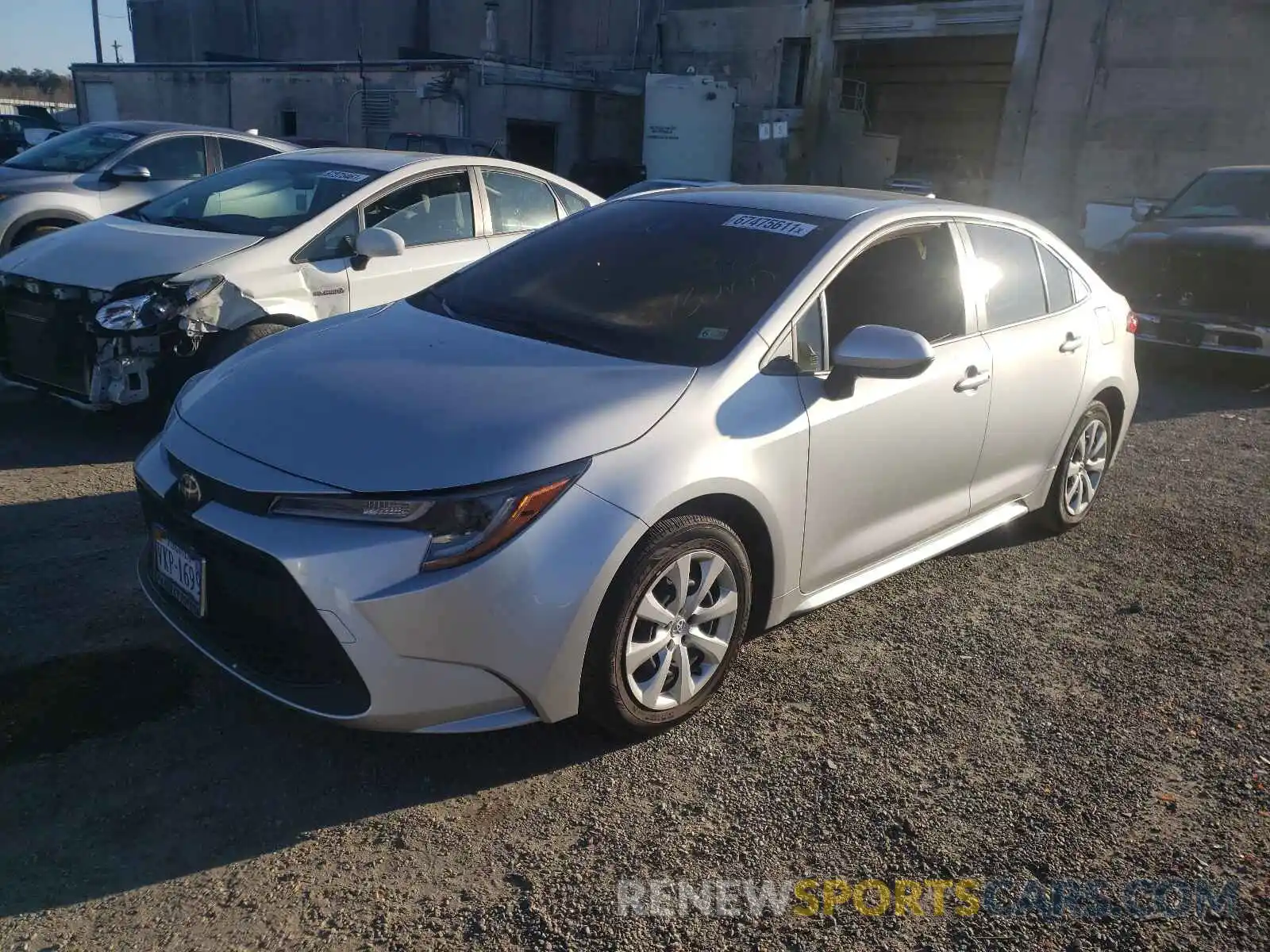 2 Photograph of a damaged car JTDEPRAE6LJ061450 TOYOTA COROLLA 2020