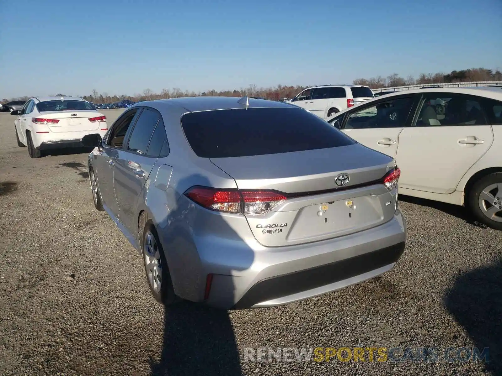 3 Photograph of a damaged car JTDEPRAE6LJ061450 TOYOTA COROLLA 2020