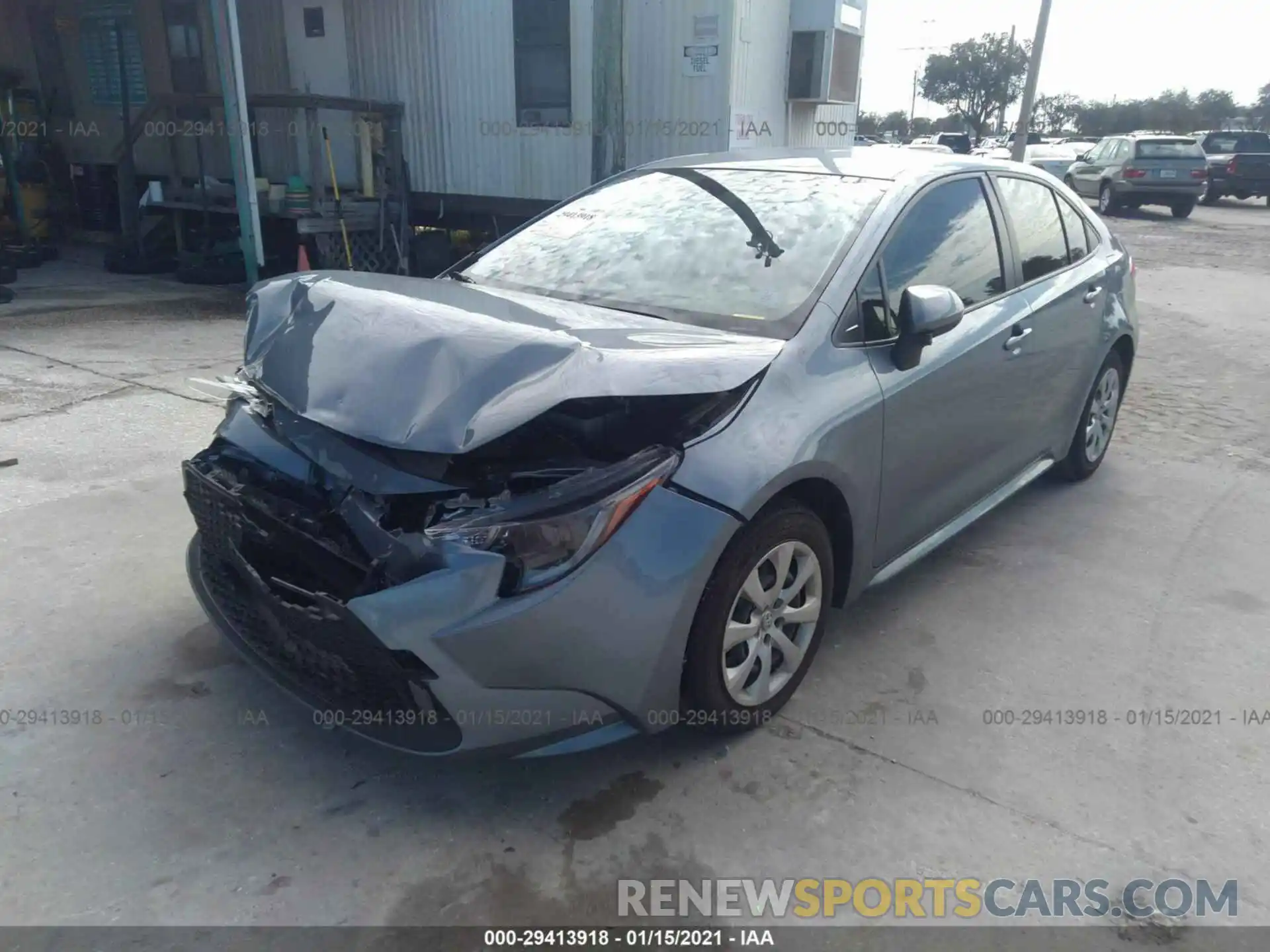 2 Photograph of a damaged car JTDEPRAE6LJ061464 TOYOTA COROLLA 2020