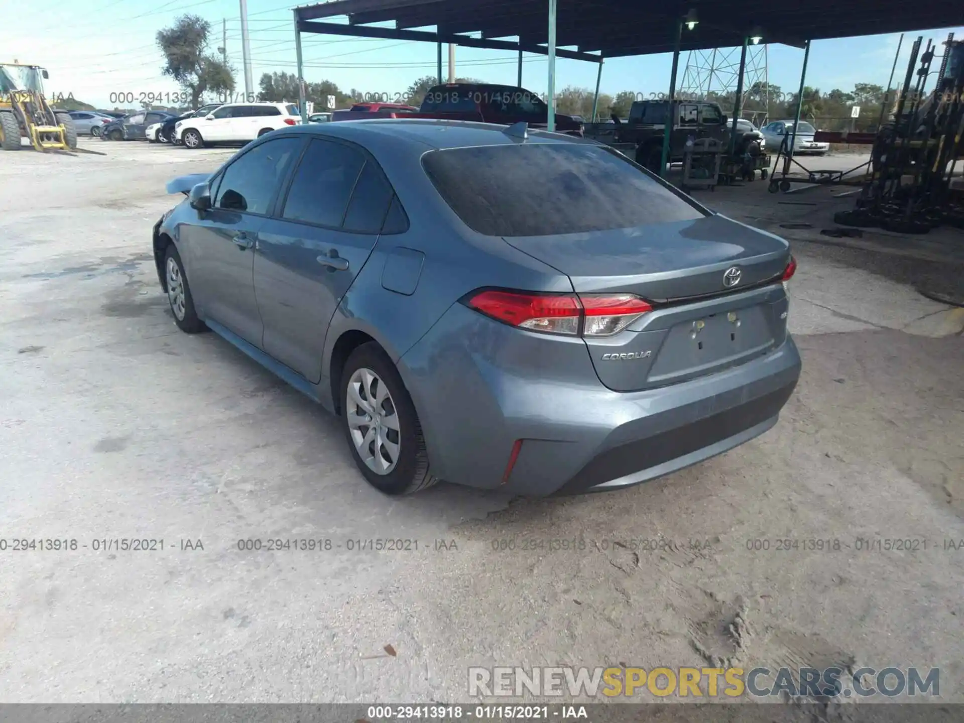 3 Photograph of a damaged car JTDEPRAE6LJ061464 TOYOTA COROLLA 2020