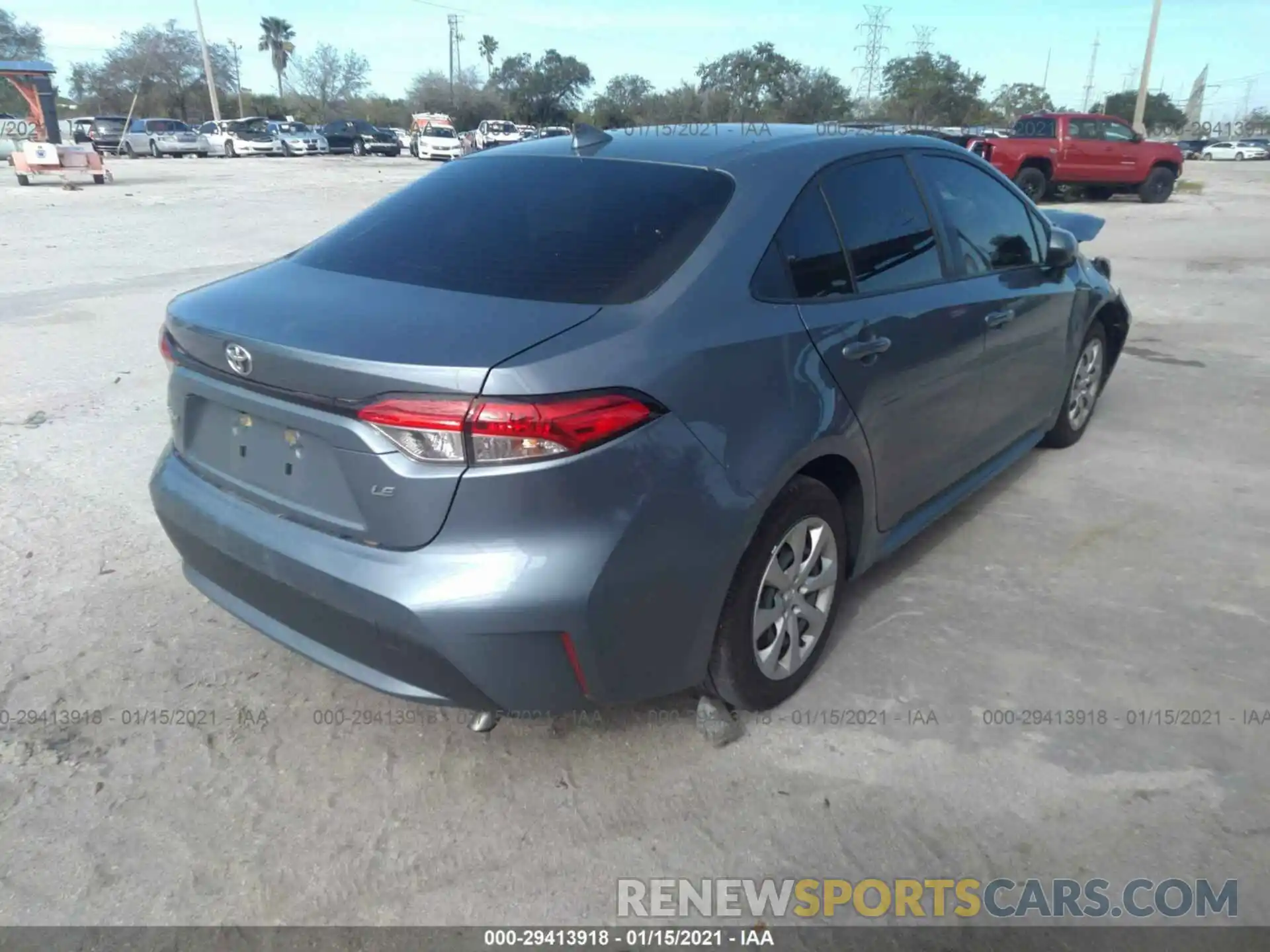 4 Photograph of a damaged car JTDEPRAE6LJ061464 TOYOTA COROLLA 2020