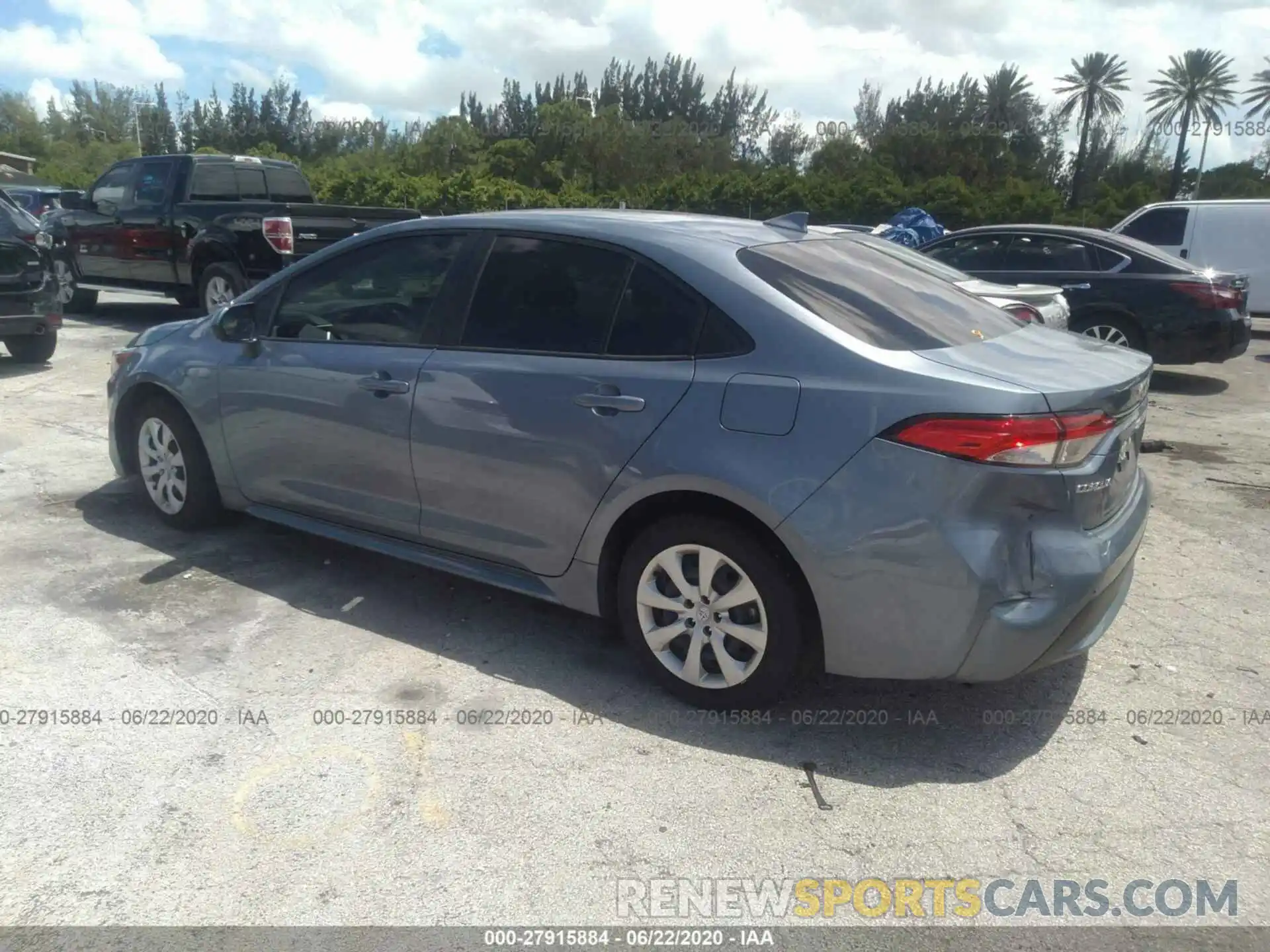 3 Photograph of a damaged car JTDEPRAE6LJ061707 TOYOTA COROLLA 2020