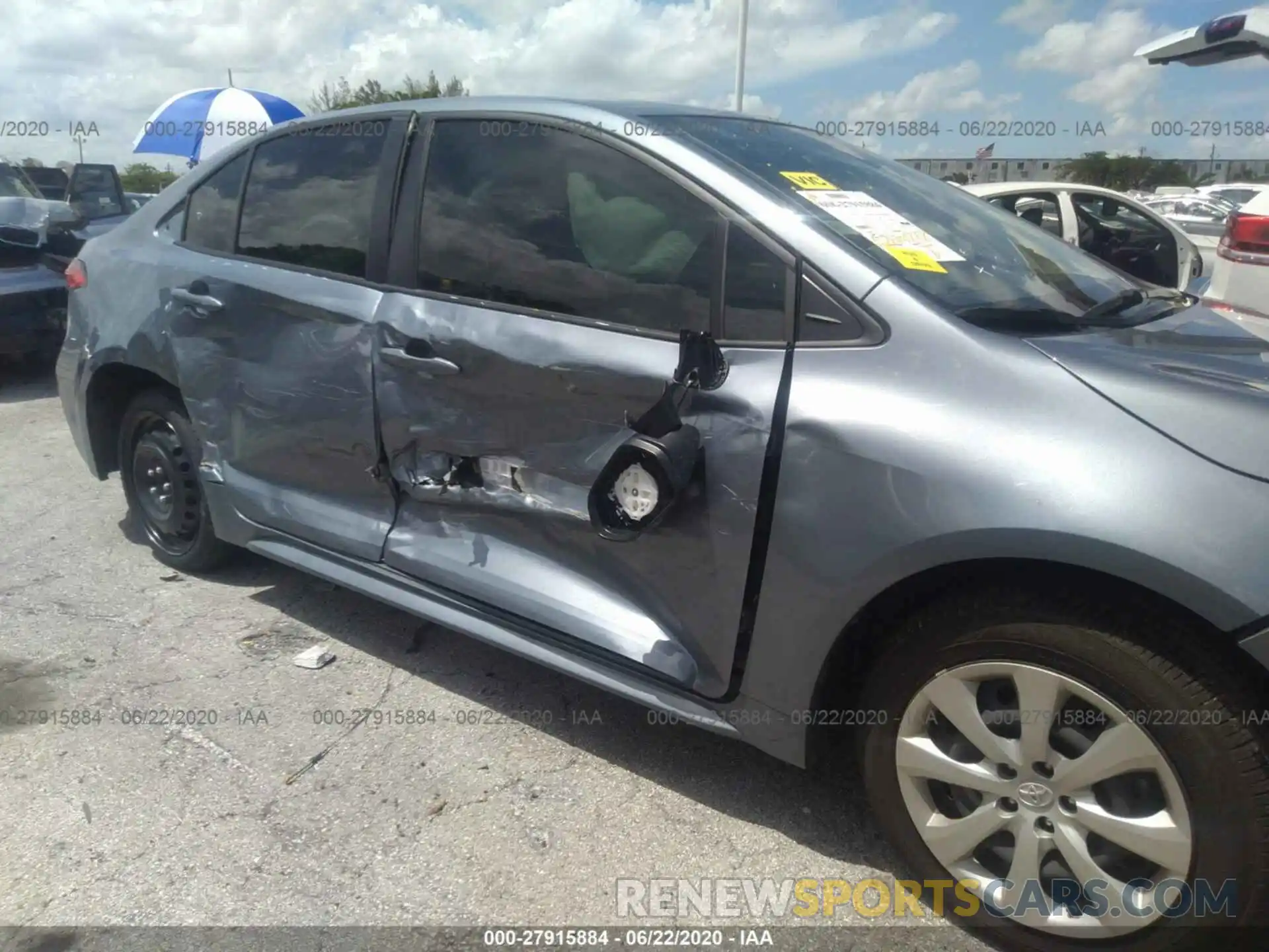 6 Photograph of a damaged car JTDEPRAE6LJ061707 TOYOTA COROLLA 2020