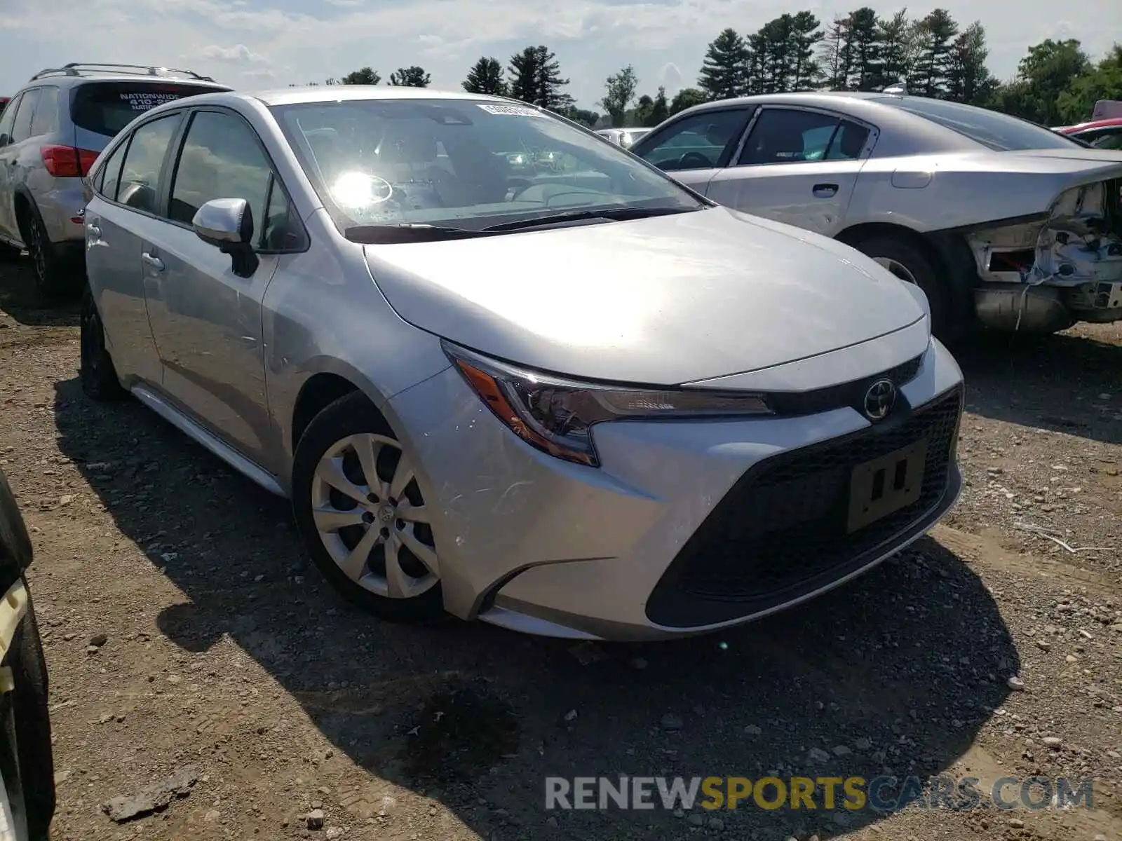 1 Photograph of a damaged car JTDEPRAE6LJ062369 TOYOTA COROLLA 2020