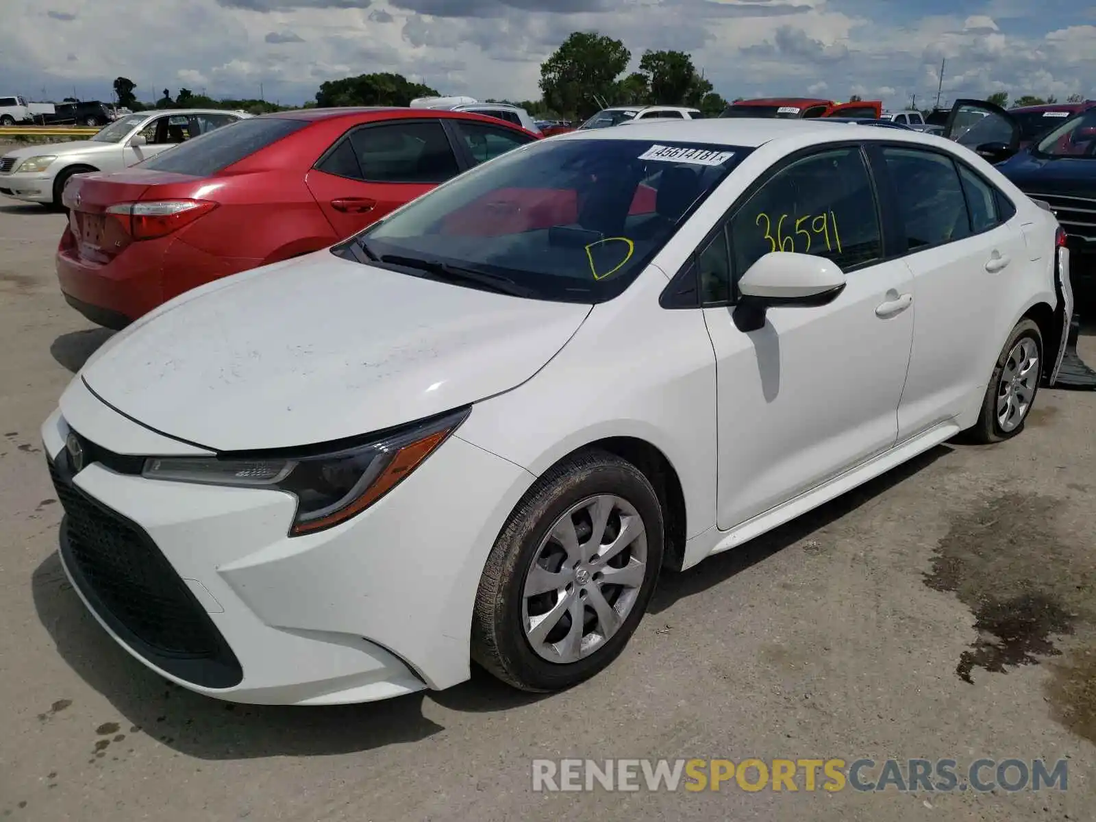 2 Photograph of a damaged car JTDEPRAE6LJ062596 TOYOTA COROLLA 2020