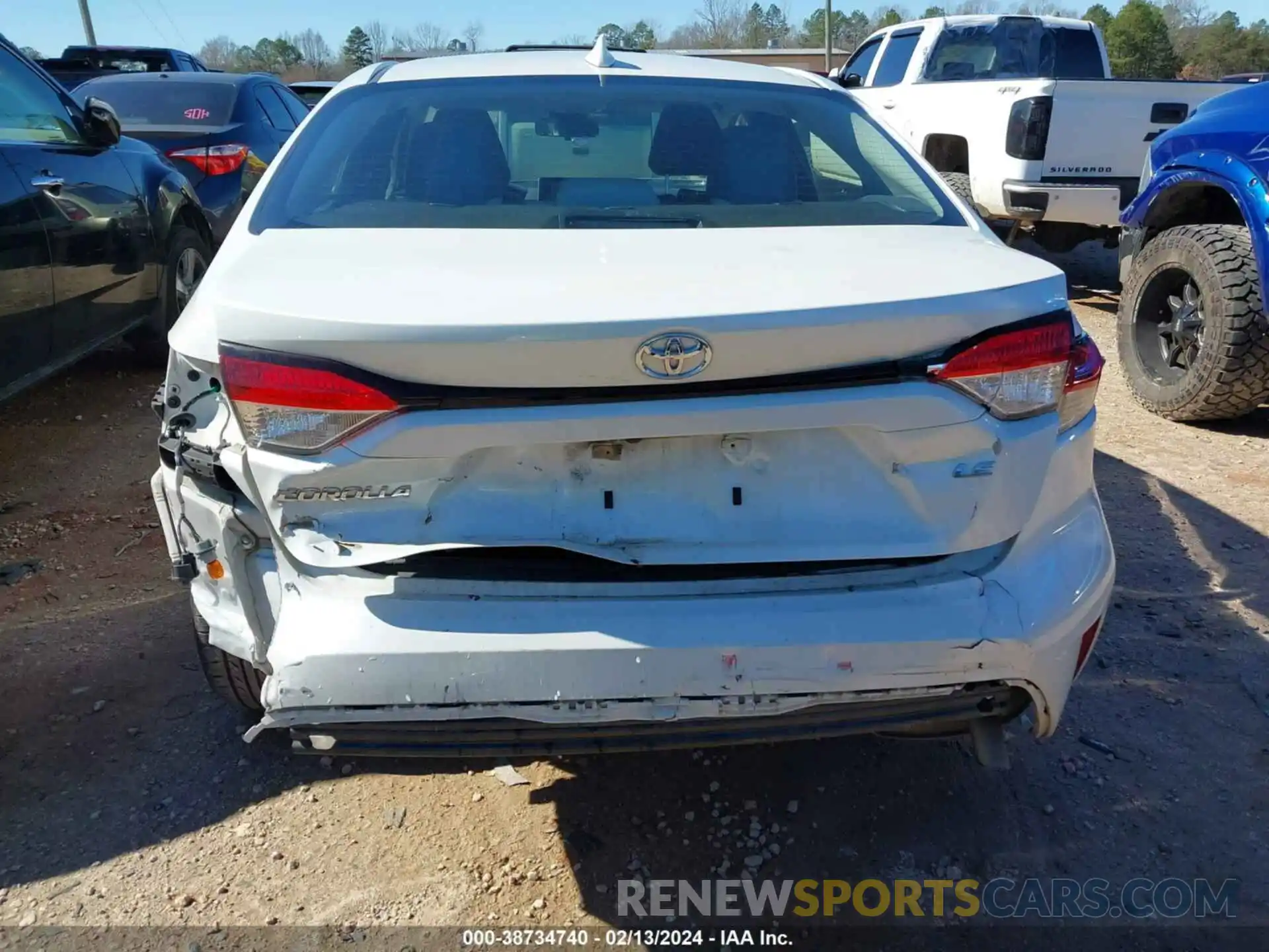 16 Photograph of a damaged car JTDEPRAE6LJ062761 TOYOTA COROLLA 2020