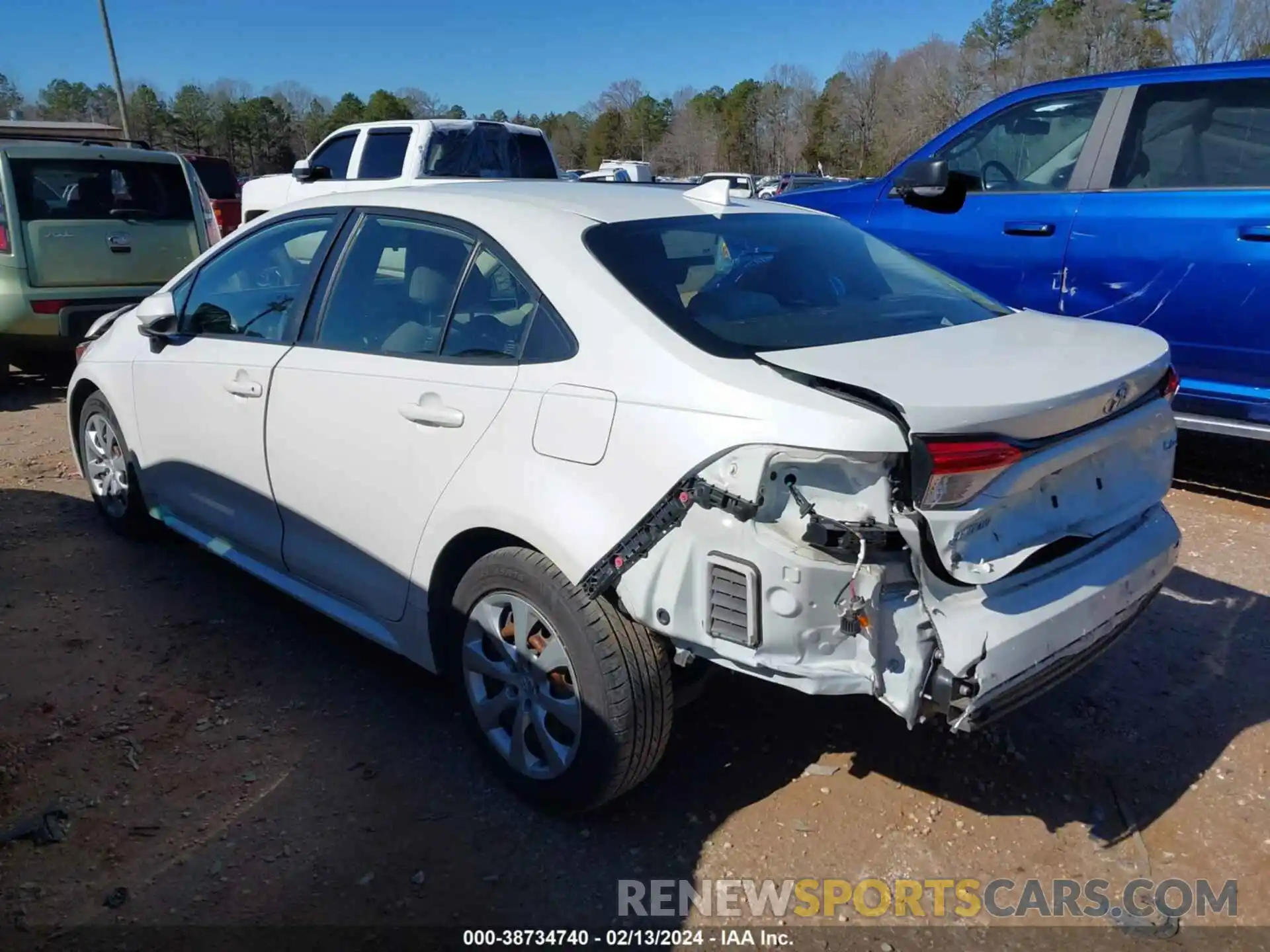 3 Photograph of a damaged car JTDEPRAE6LJ062761 TOYOTA COROLLA 2020