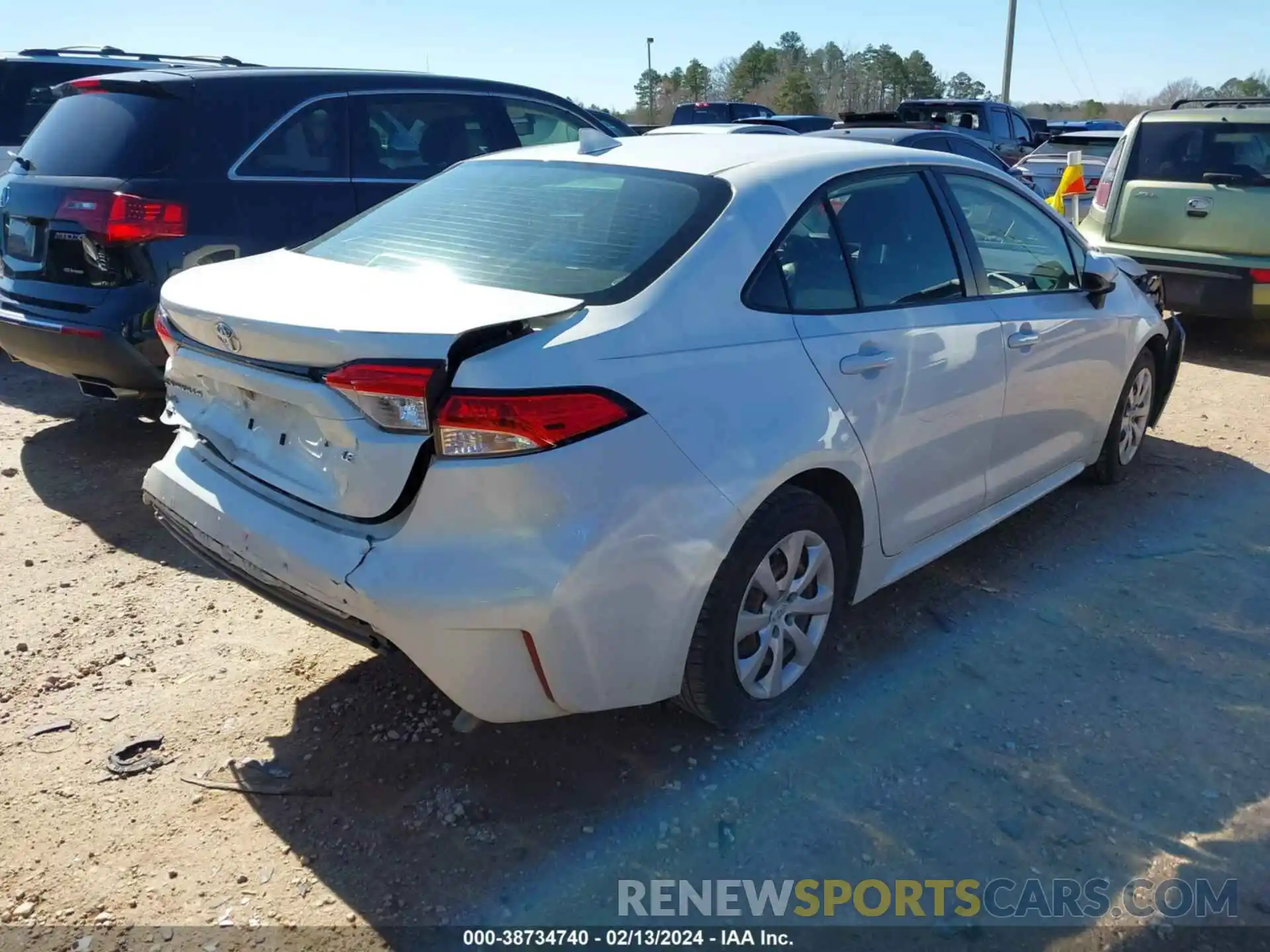 4 Photograph of a damaged car JTDEPRAE6LJ062761 TOYOTA COROLLA 2020