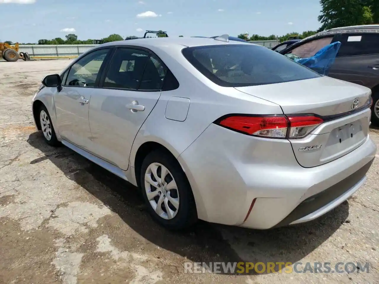 3 Photograph of a damaged car JTDEPRAE6LJ063618 TOYOTA COROLLA 2020