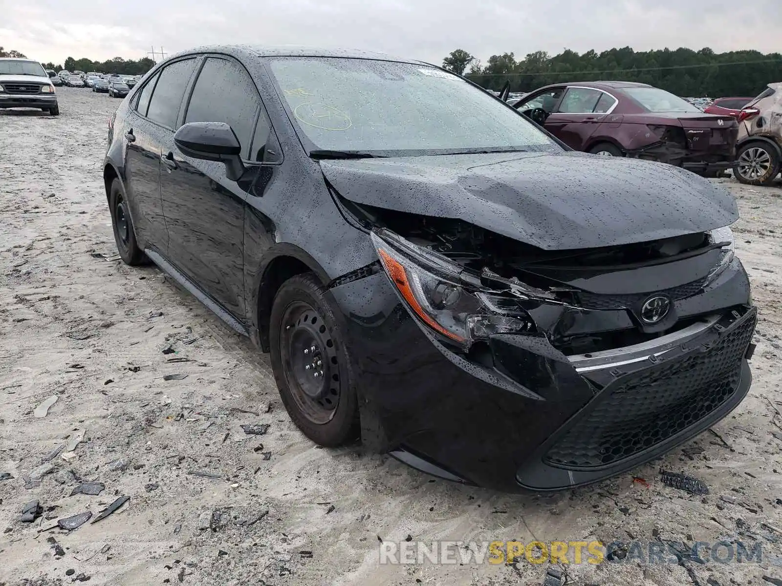 1 Photograph of a damaged car JTDEPRAE6LJ063652 TOYOTA COROLLA 2020