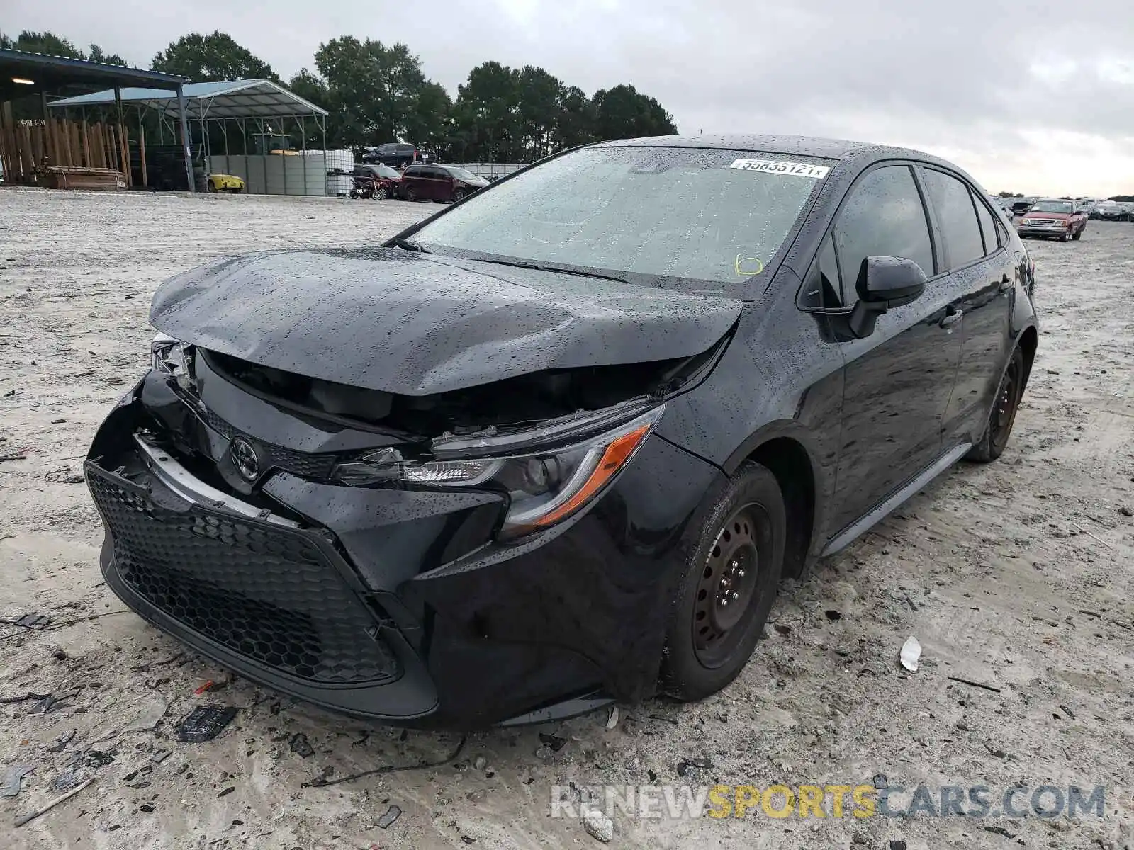 2 Photograph of a damaged car JTDEPRAE6LJ063652 TOYOTA COROLLA 2020