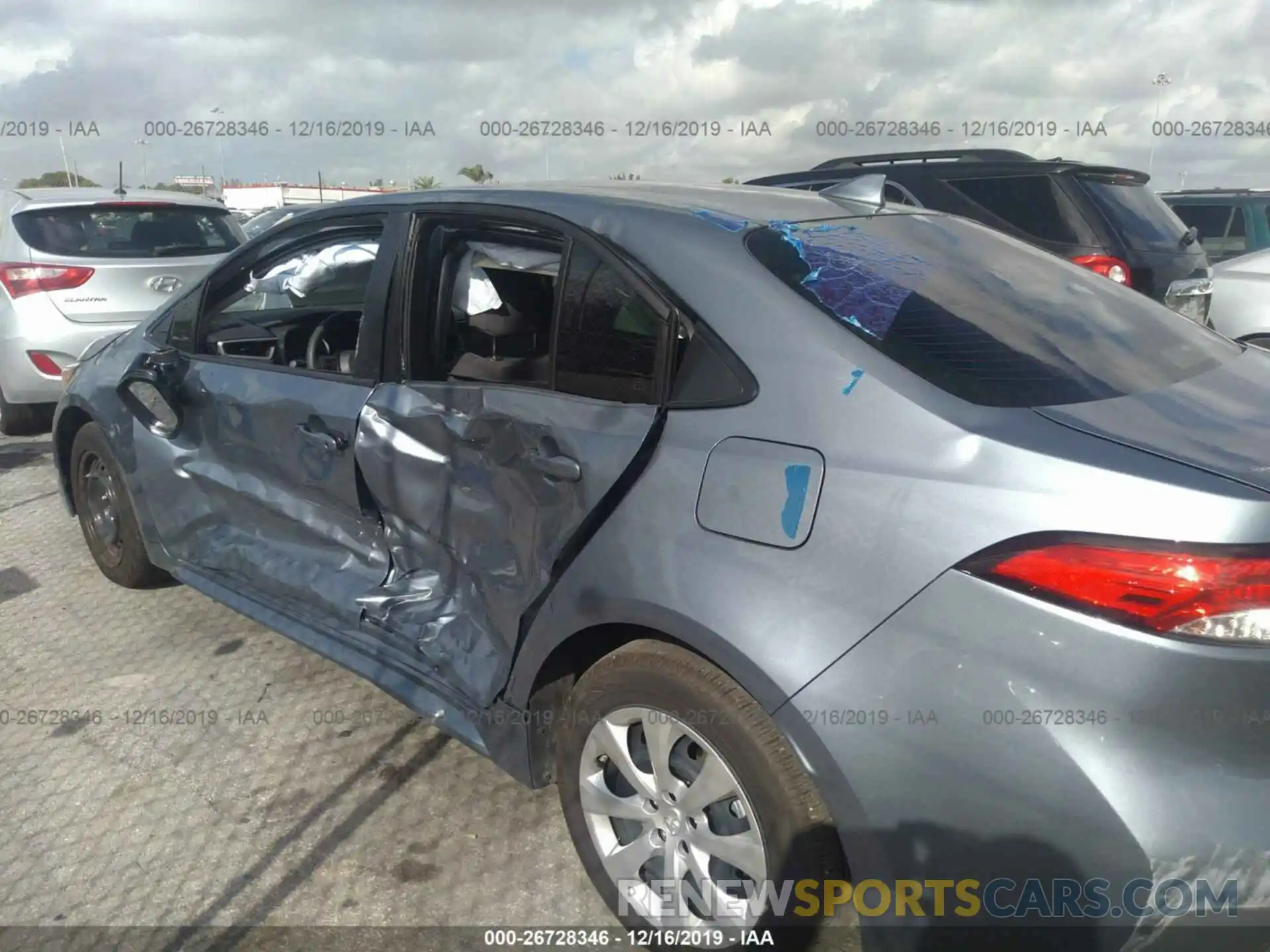 6 Photograph of a damaged car JTDEPRAE6LJ064543 TOYOTA COROLLA 2020