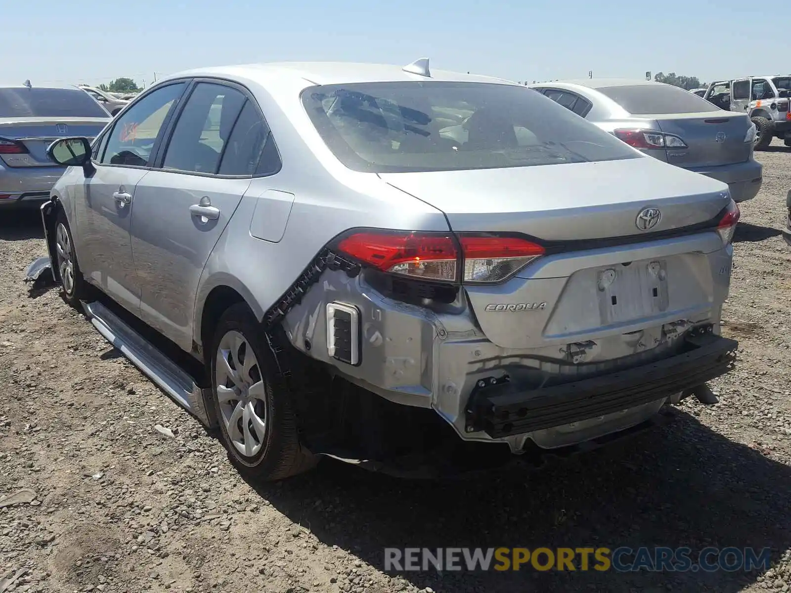 3 Photograph of a damaged car JTDEPRAE6LJ064848 TOYOTA COROLLA 2020