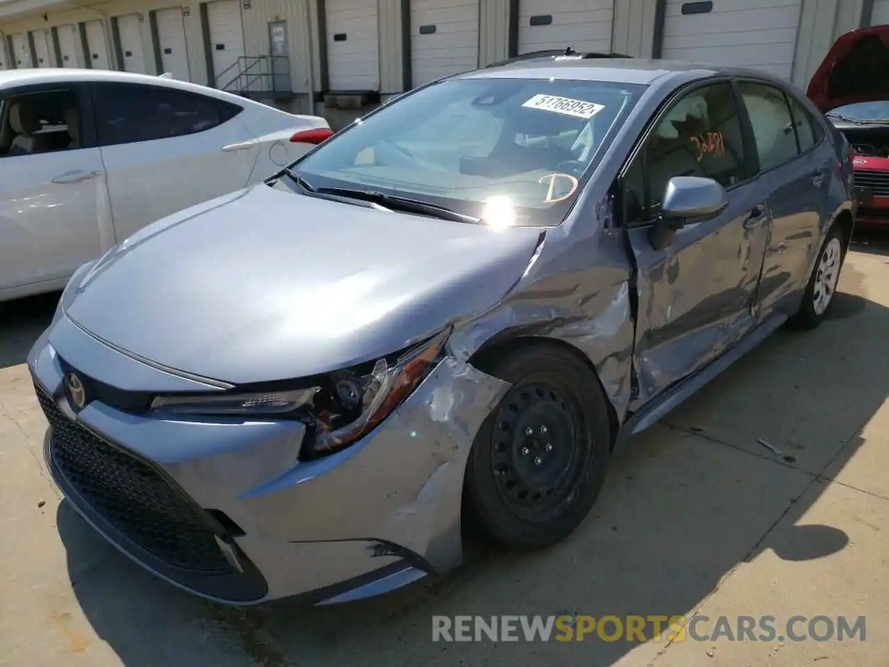 2 Photograph of a damaged car JTDEPRAE6LJ065899 TOYOTA COROLLA 2020