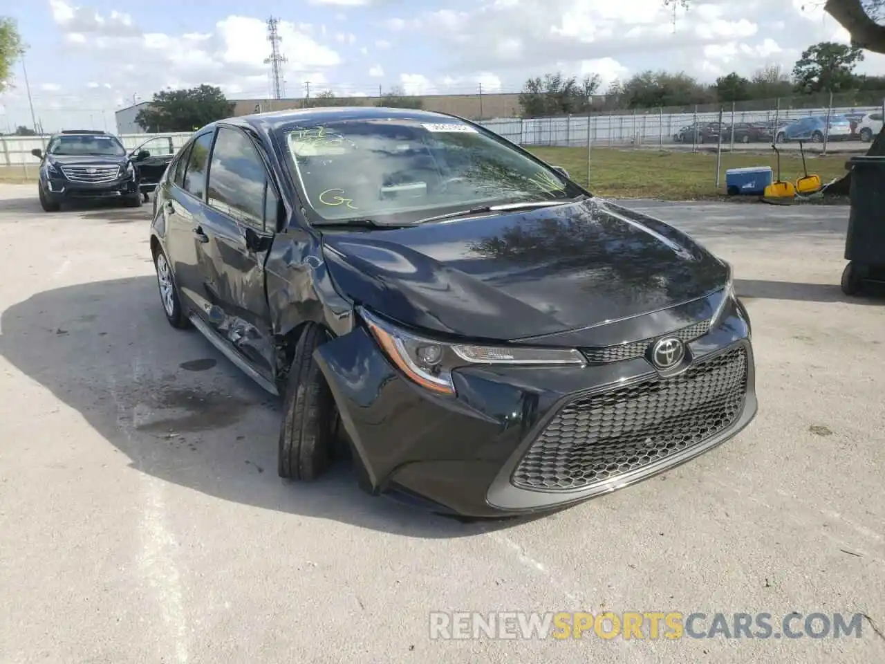 1 Photograph of a damaged car JTDEPRAE6LJ066227 TOYOTA COROLLA 2020