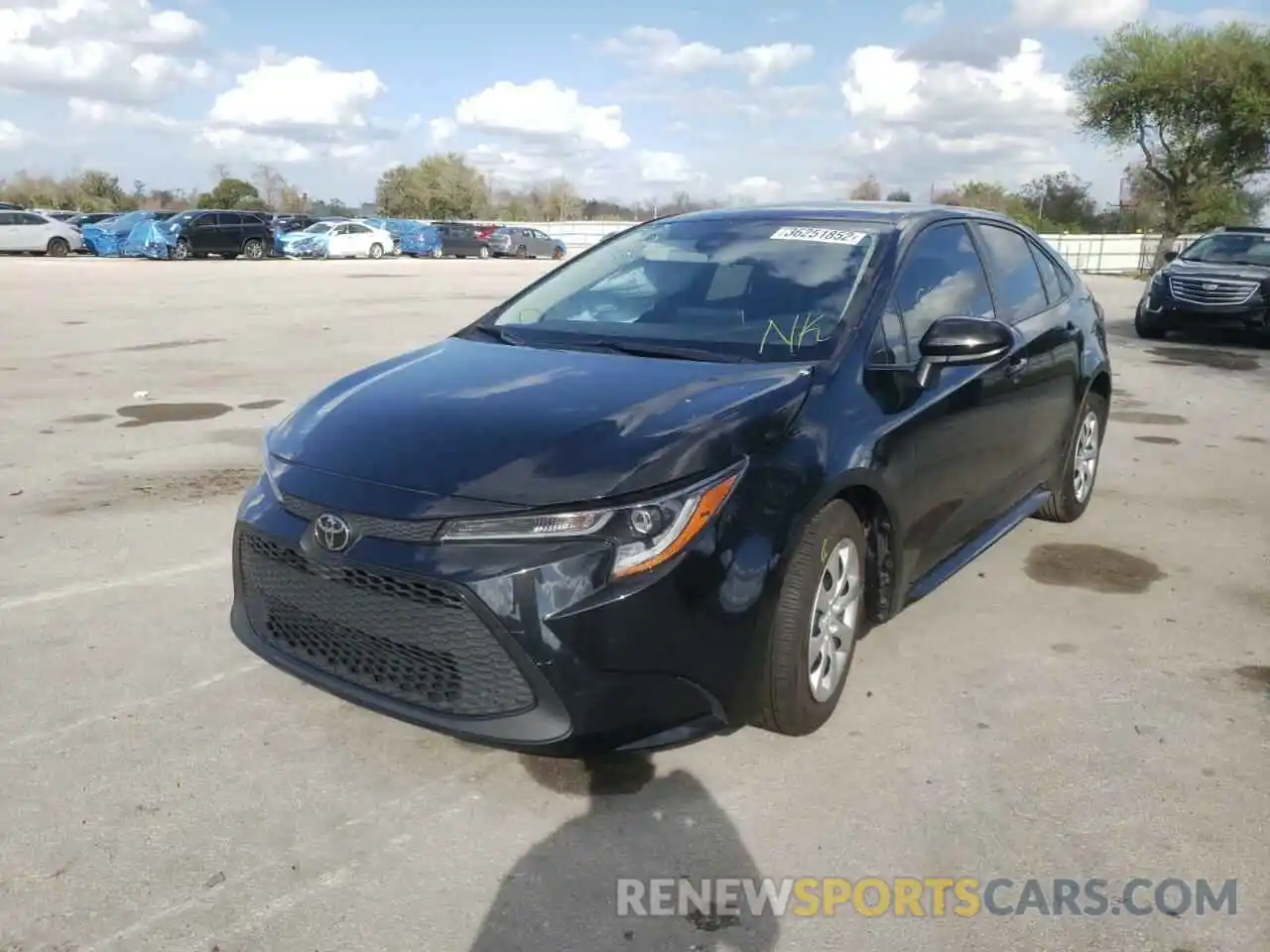 2 Photograph of a damaged car JTDEPRAE6LJ066227 TOYOTA COROLLA 2020