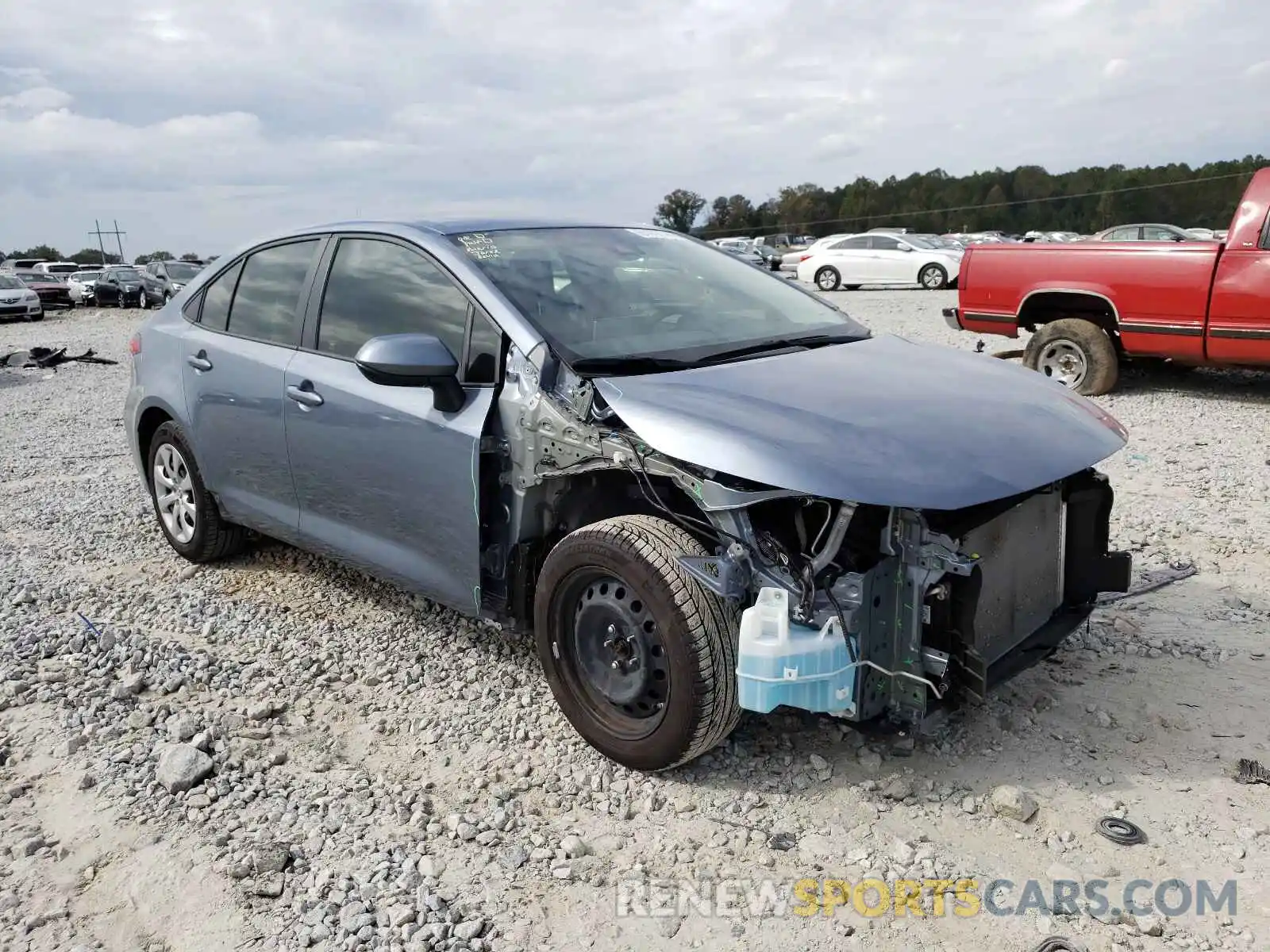 1 Photograph of a damaged car JTDEPRAE6LJ066311 TOYOTA COROLLA 2020