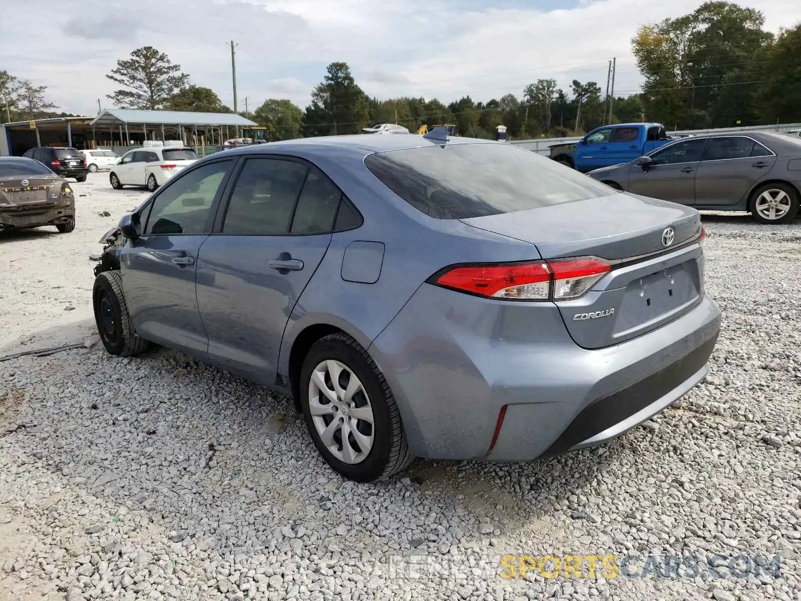 3 Photograph of a damaged car JTDEPRAE6LJ066311 TOYOTA COROLLA 2020