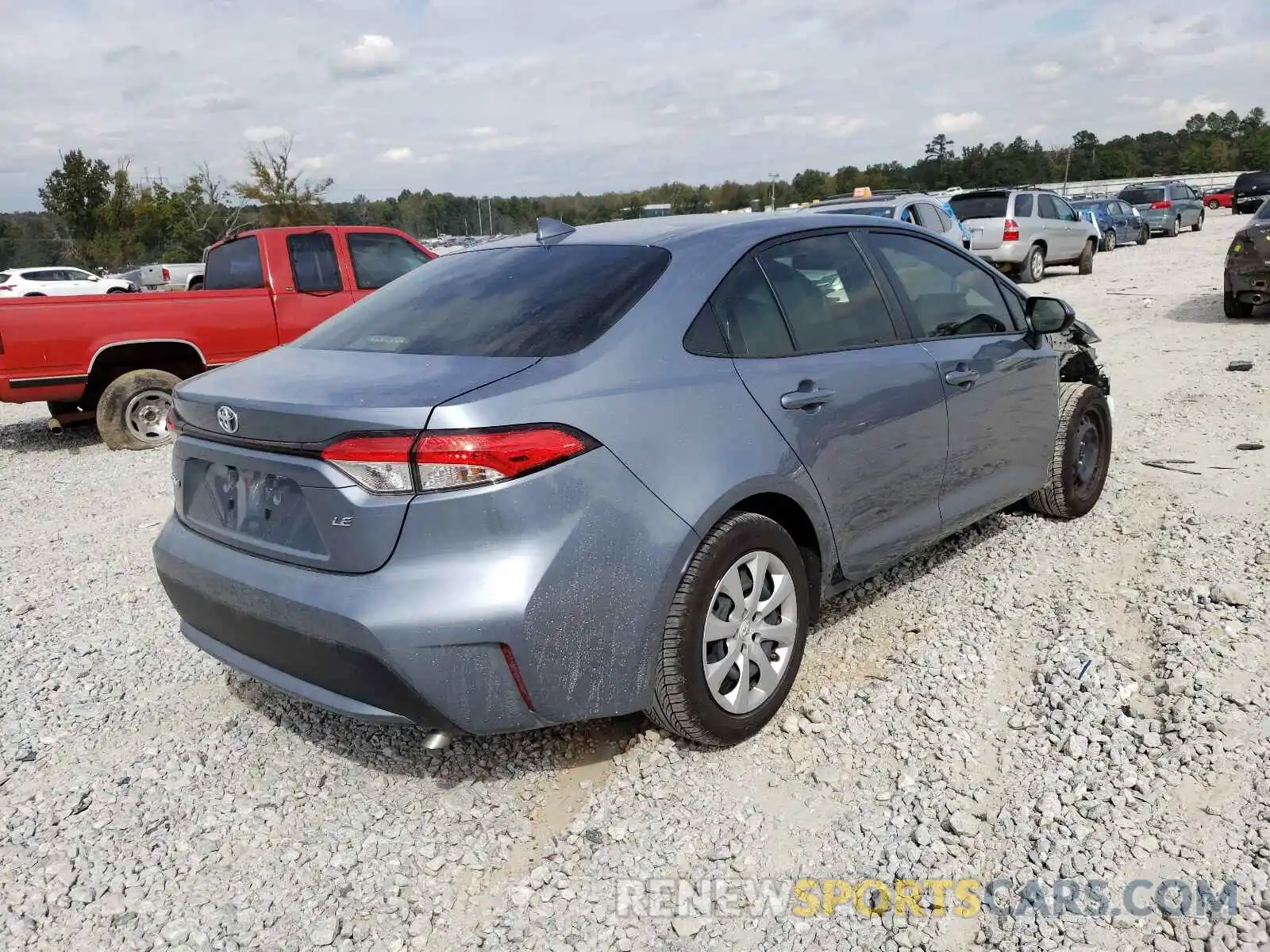 4 Photograph of a damaged car JTDEPRAE6LJ066311 TOYOTA COROLLA 2020