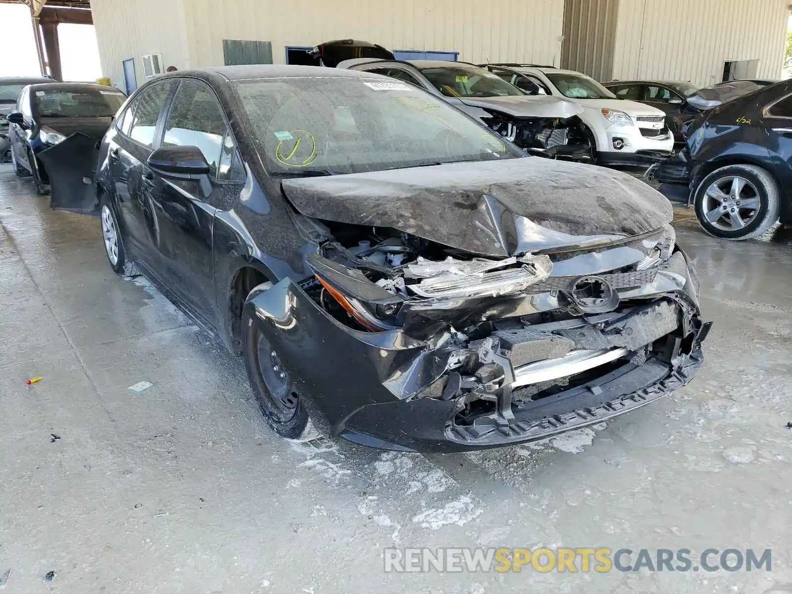 1 Photograph of a damaged car JTDEPRAE6LJ066387 TOYOTA COROLLA 2020