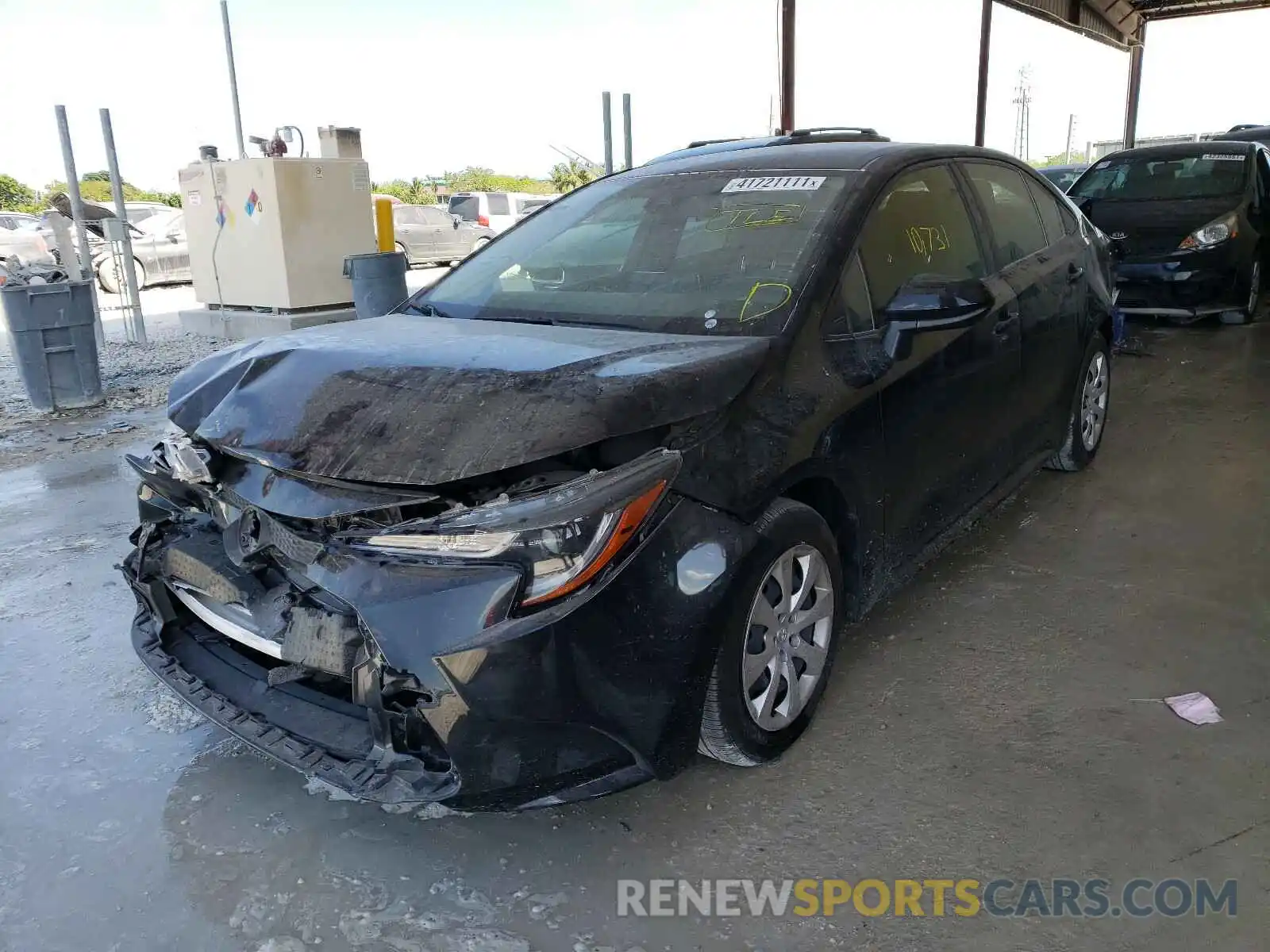 2 Photograph of a damaged car JTDEPRAE6LJ066387 TOYOTA COROLLA 2020