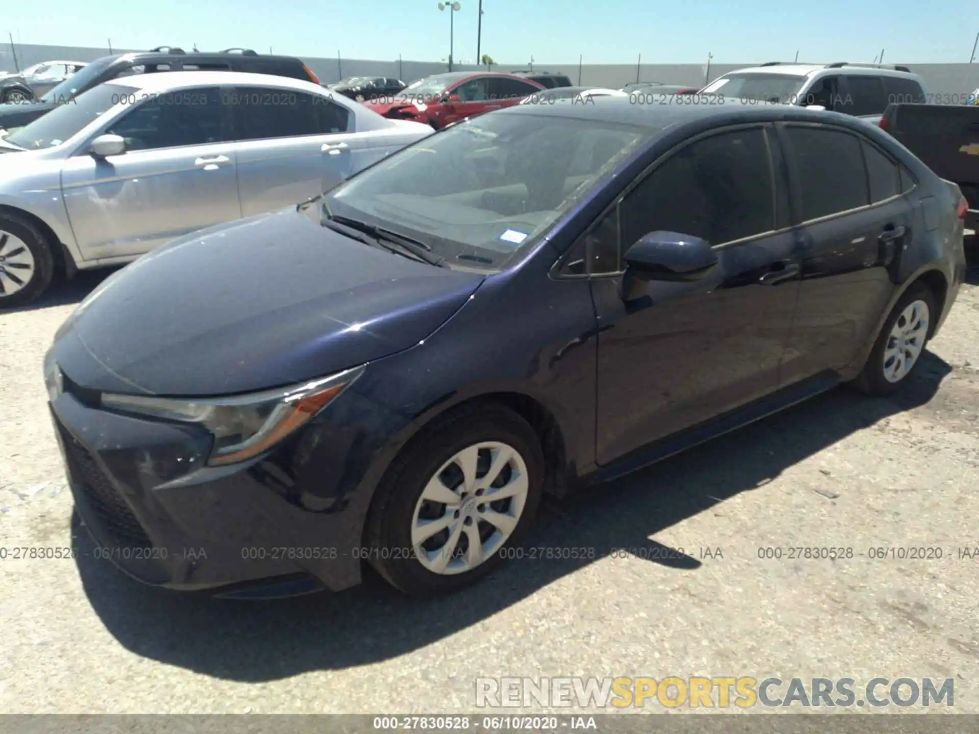 2 Photograph of a damaged car JTDEPRAE6LJ066616 TOYOTA COROLLA 2020