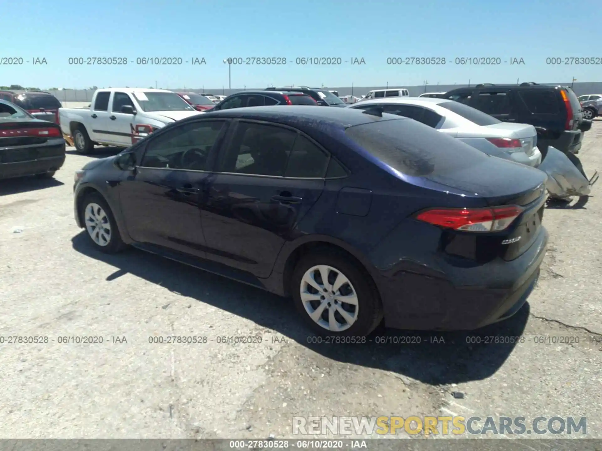 3 Photograph of a damaged car JTDEPRAE6LJ066616 TOYOTA COROLLA 2020