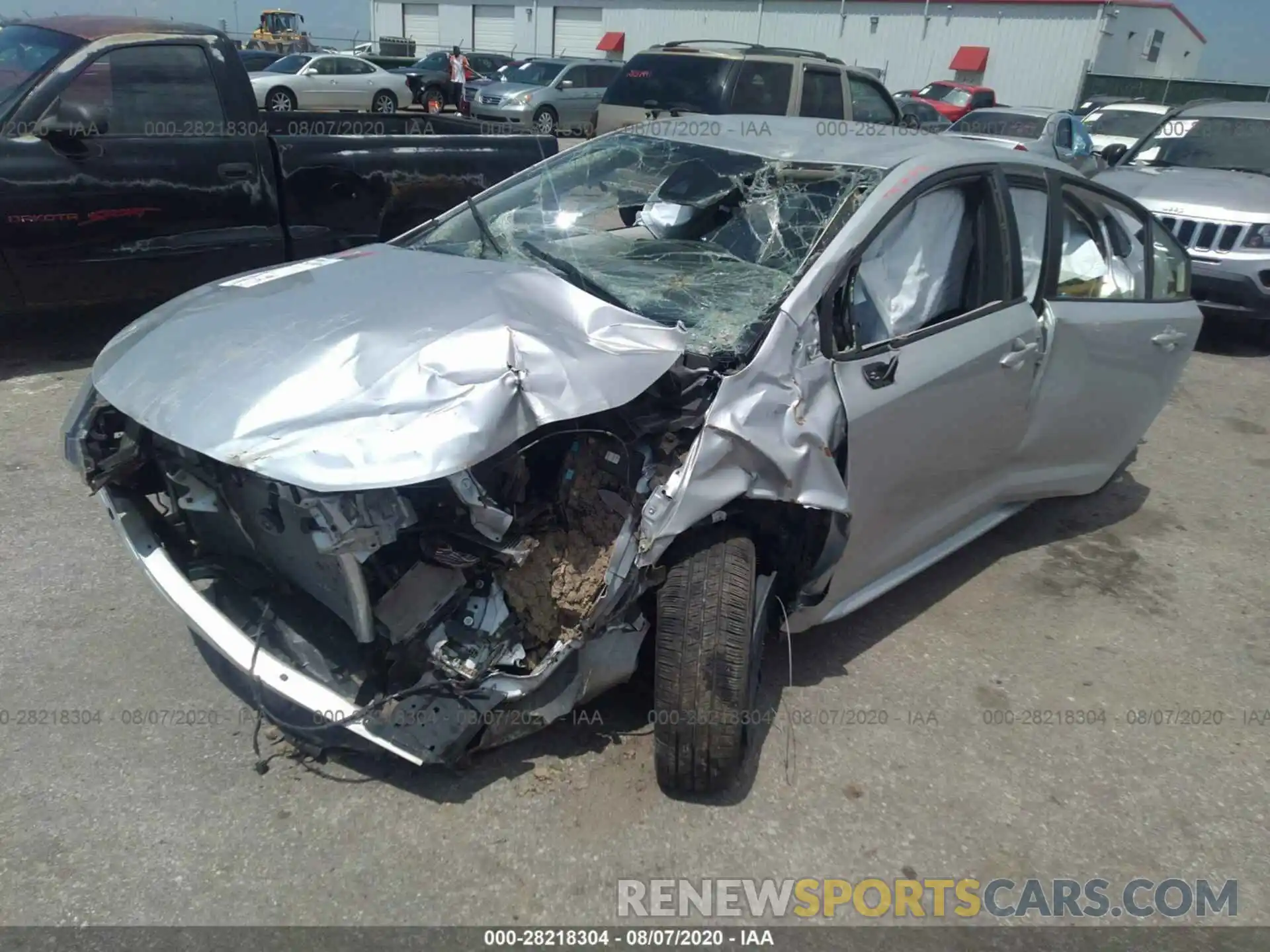 2 Photograph of a damaged car JTDEPRAE6LJ066762 TOYOTA COROLLA 2020