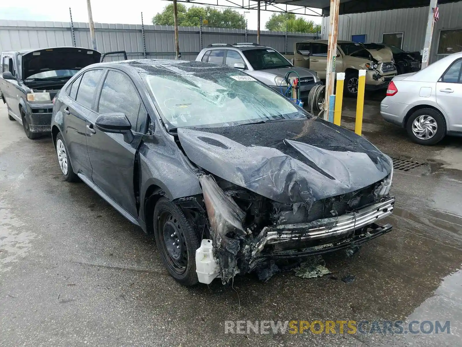 1 Photograph of a damaged car JTDEPRAE6LJ067247 TOYOTA COROLLA 2020