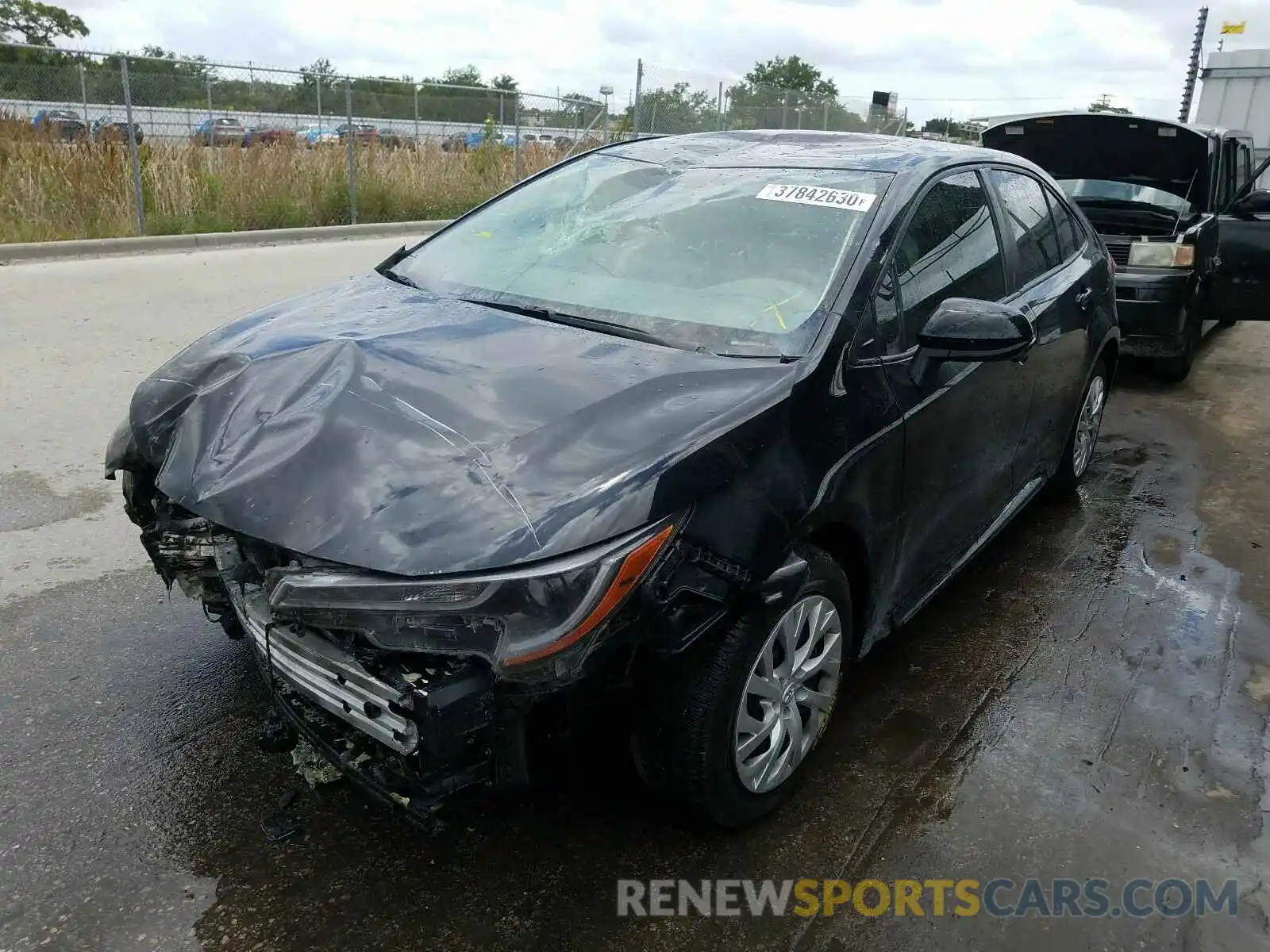 2 Photograph of a damaged car JTDEPRAE6LJ067247 TOYOTA COROLLA 2020