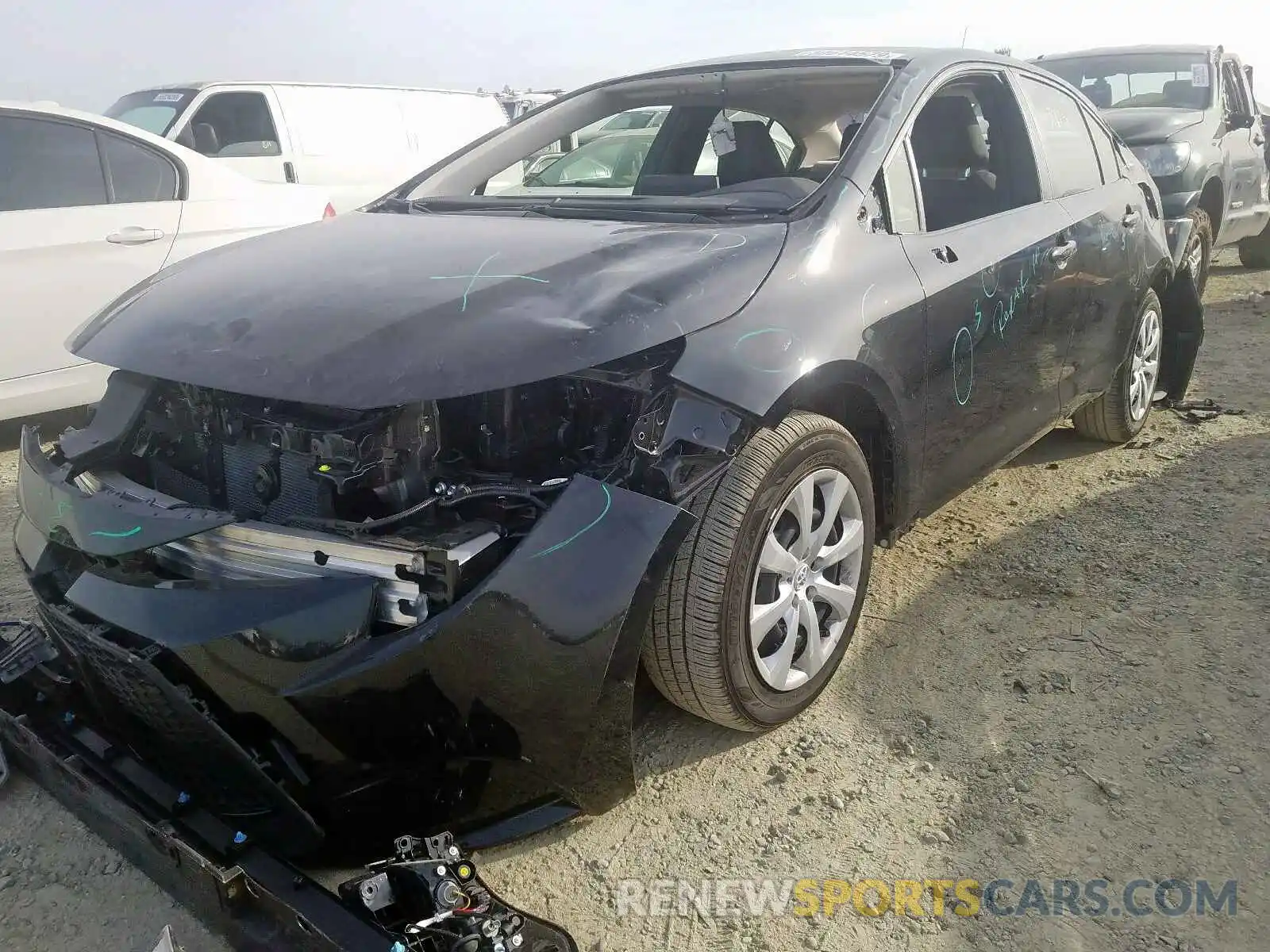 2 Photograph of a damaged car JTDEPRAE6LJ067894 TOYOTA COROLLA 2020