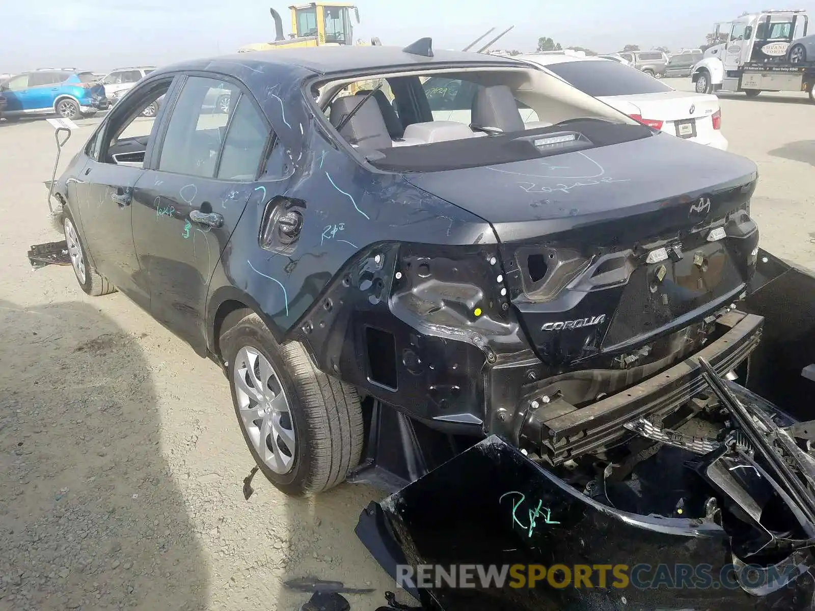 3 Photograph of a damaged car JTDEPRAE6LJ067894 TOYOTA COROLLA 2020