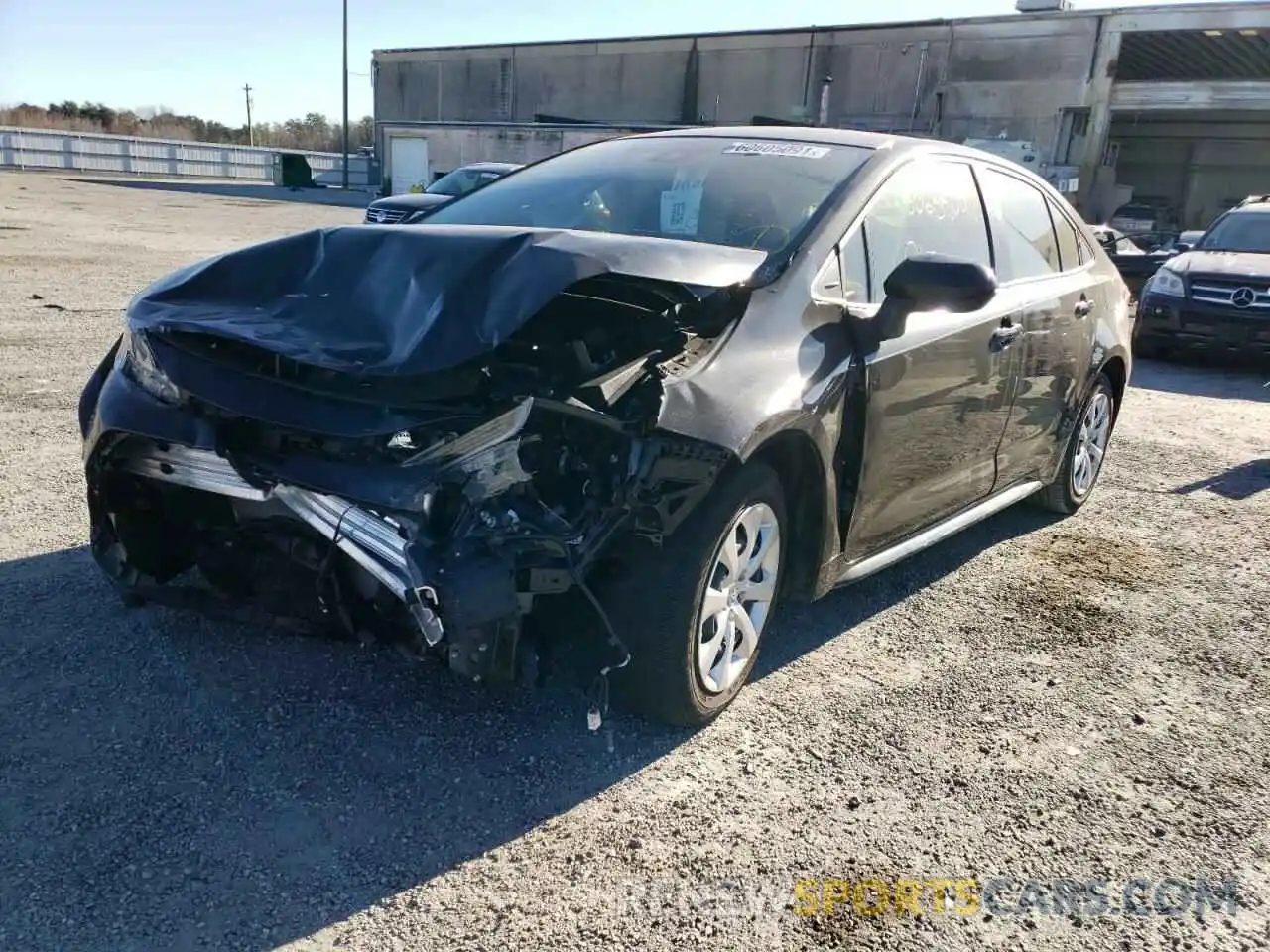 2 Photograph of a damaged car JTDEPRAE6LJ067992 TOYOTA COROLLA 2020