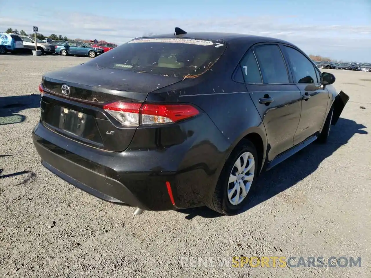 4 Photograph of a damaged car JTDEPRAE6LJ067992 TOYOTA COROLLA 2020