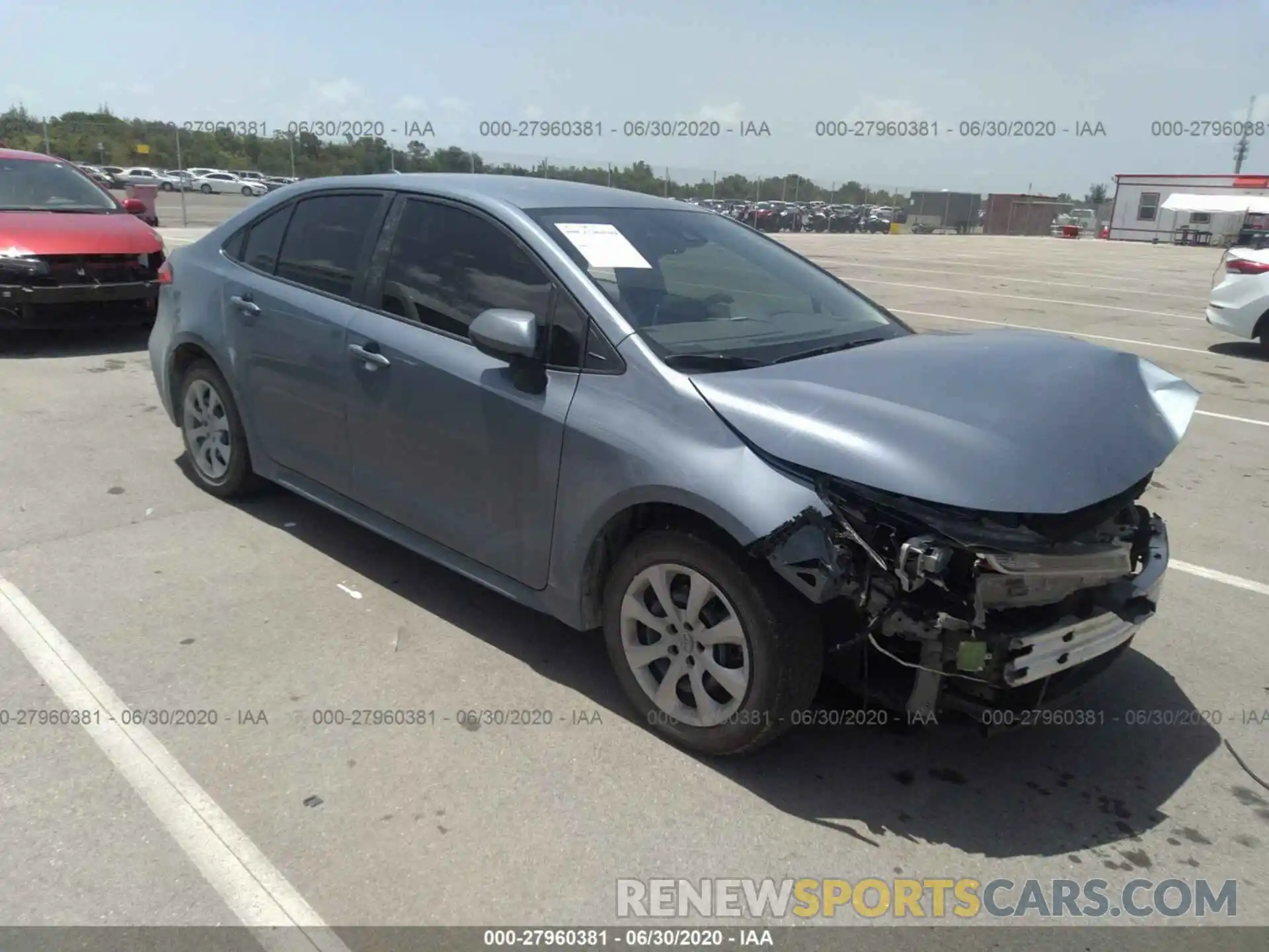 1 Photograph of a damaged car JTDEPRAE6LJ068365 TOYOTA COROLLA 2020