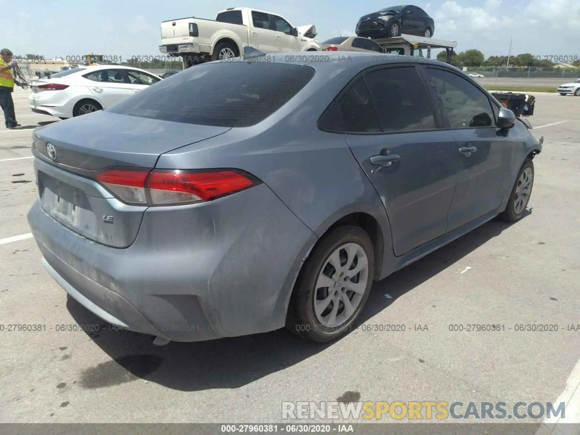 4 Photograph of a damaged car JTDEPRAE6LJ068365 TOYOTA COROLLA 2020